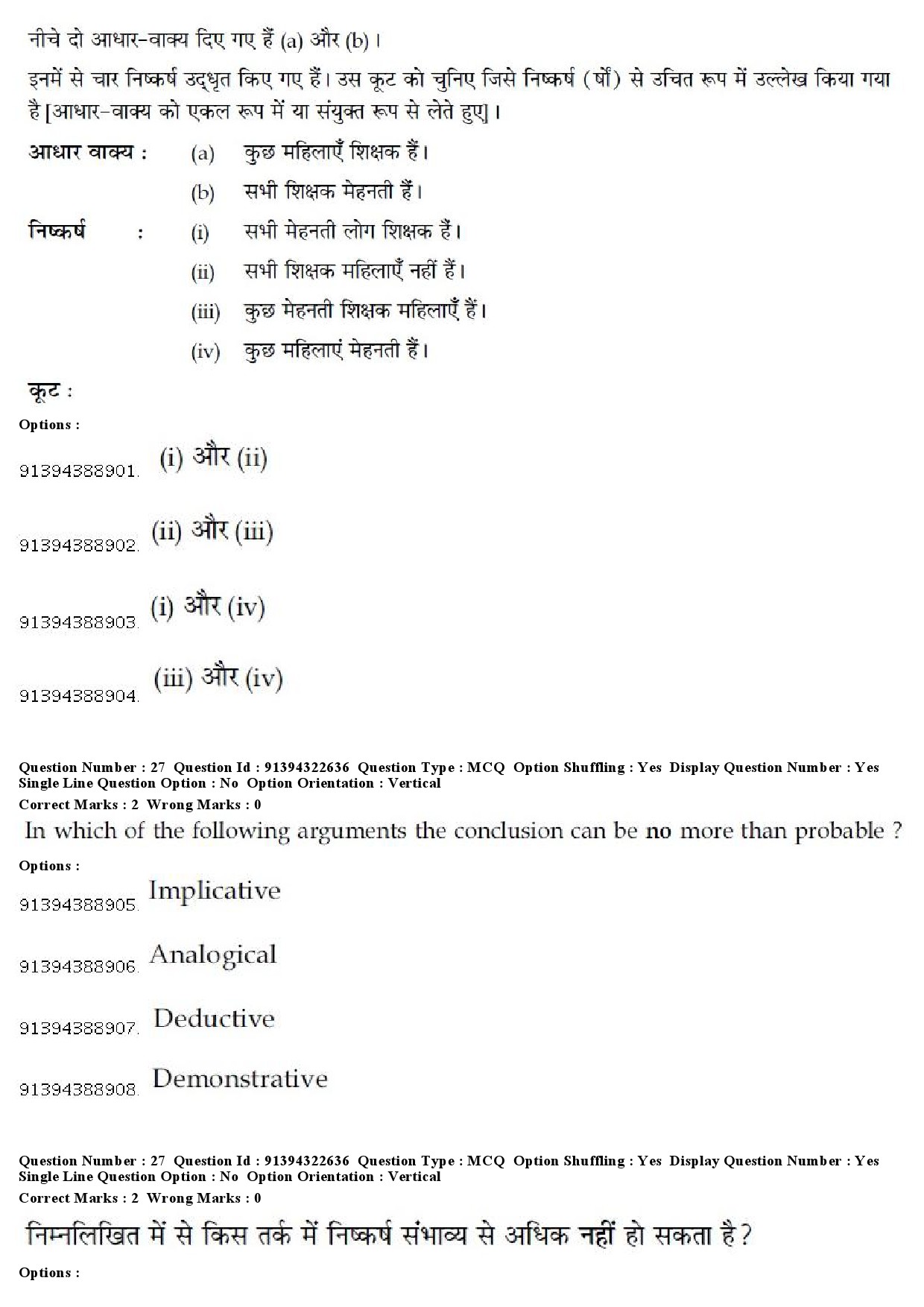 UGC NET Comparative Study of Religions Question Paper December 2018 23