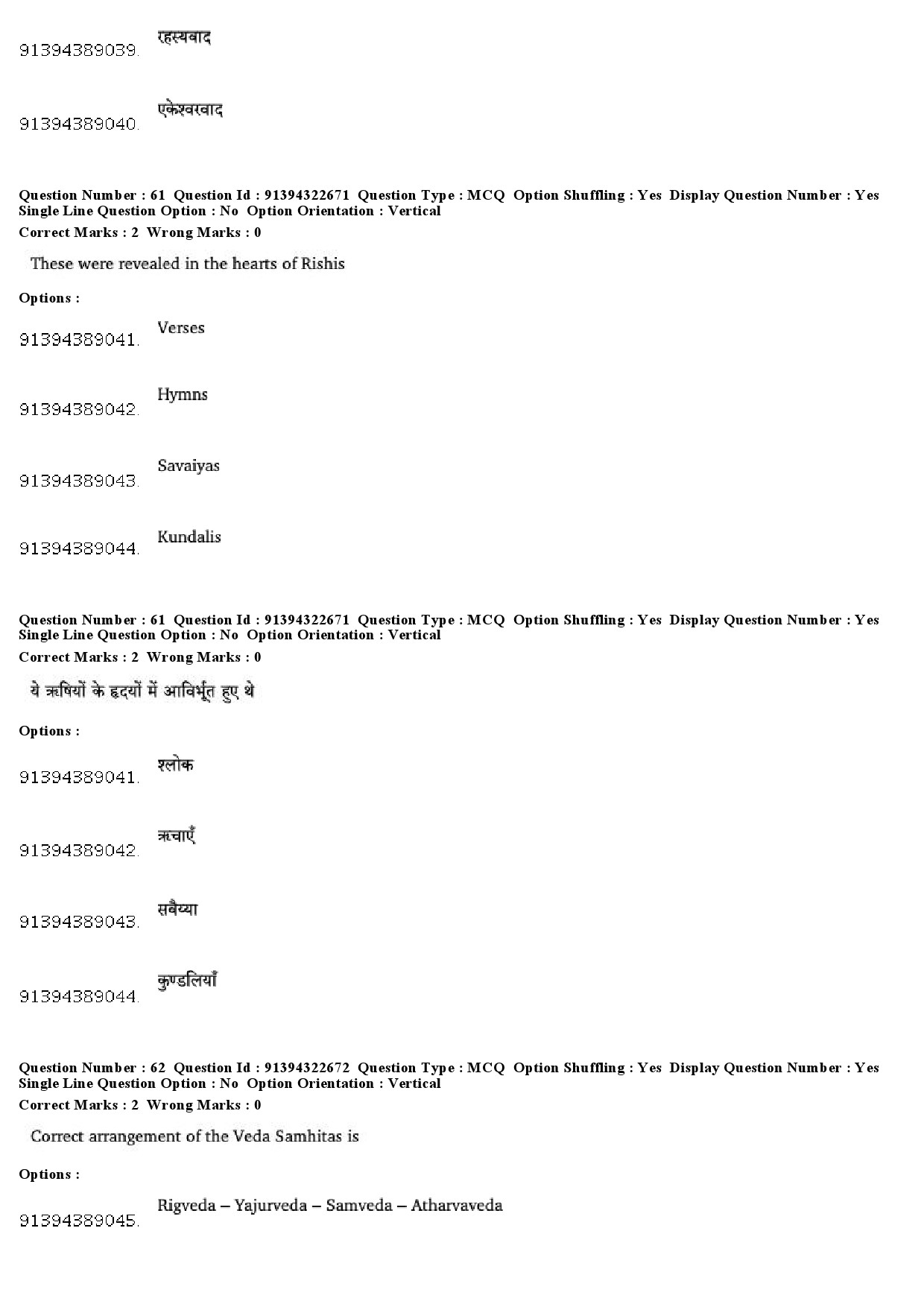 UGC NET Comparative Study of Religions Question Paper December 2018 52