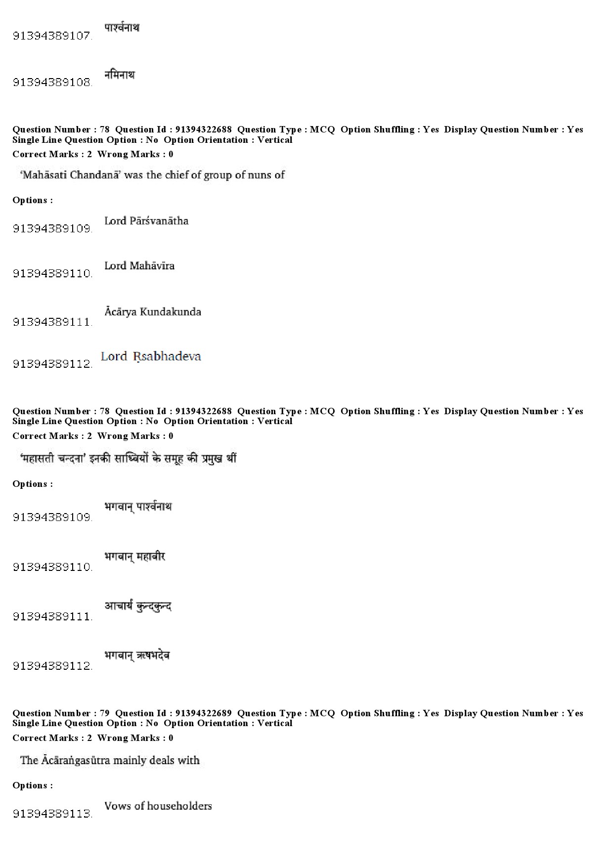 UGC NET Comparative Study of Religions Question Paper December 2018 64