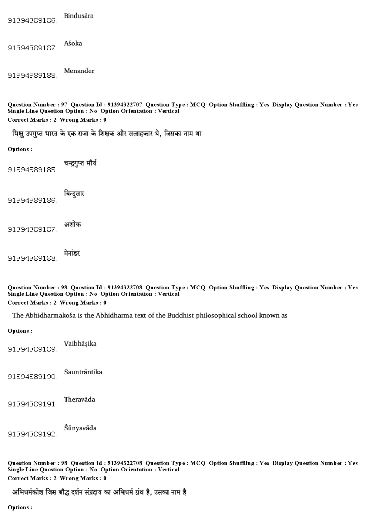 UGC NET Comparative Study of Religions Question Paper December 2018 78