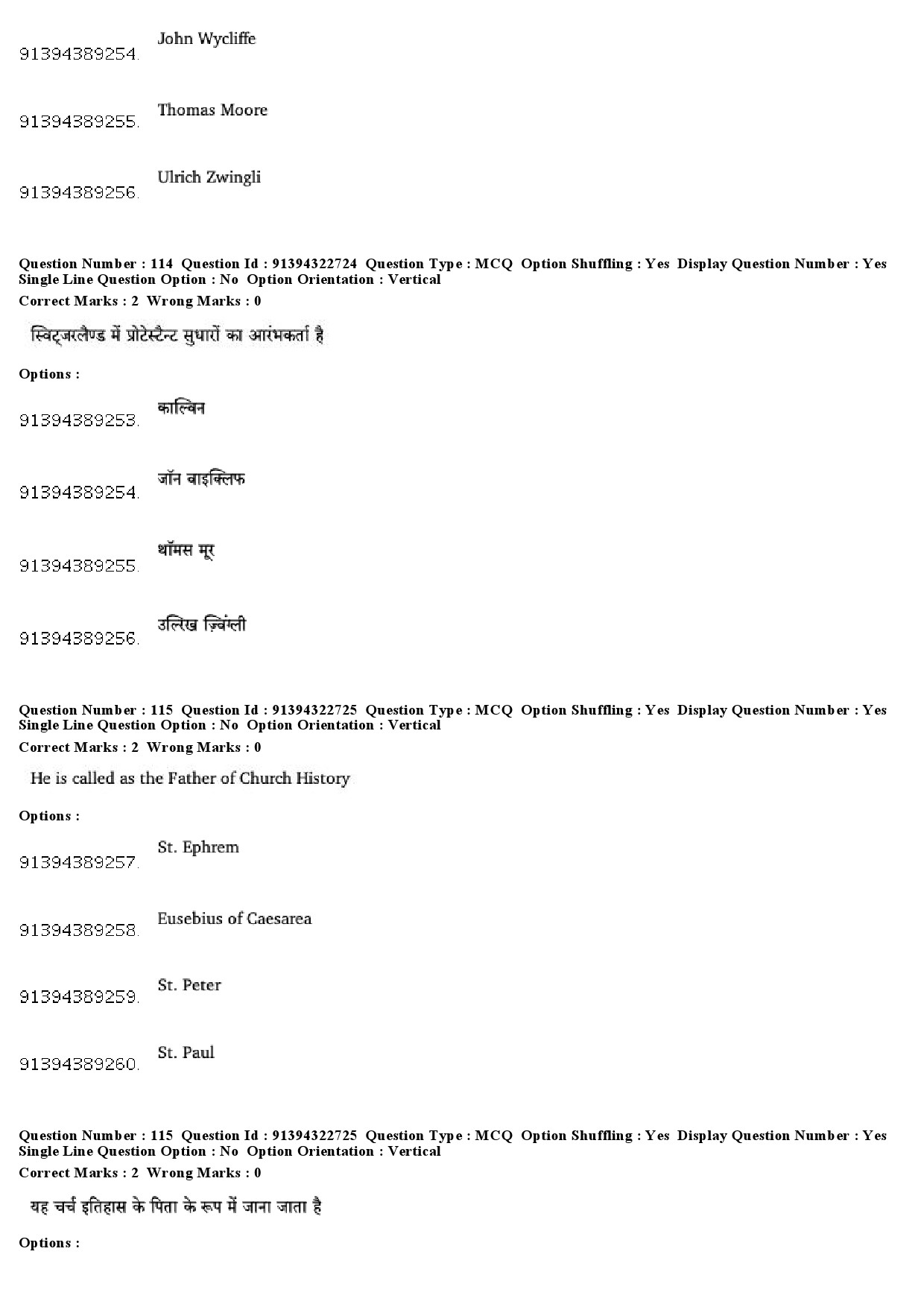 UGC NET Comparative Study of Religions Question Paper December 2018 91