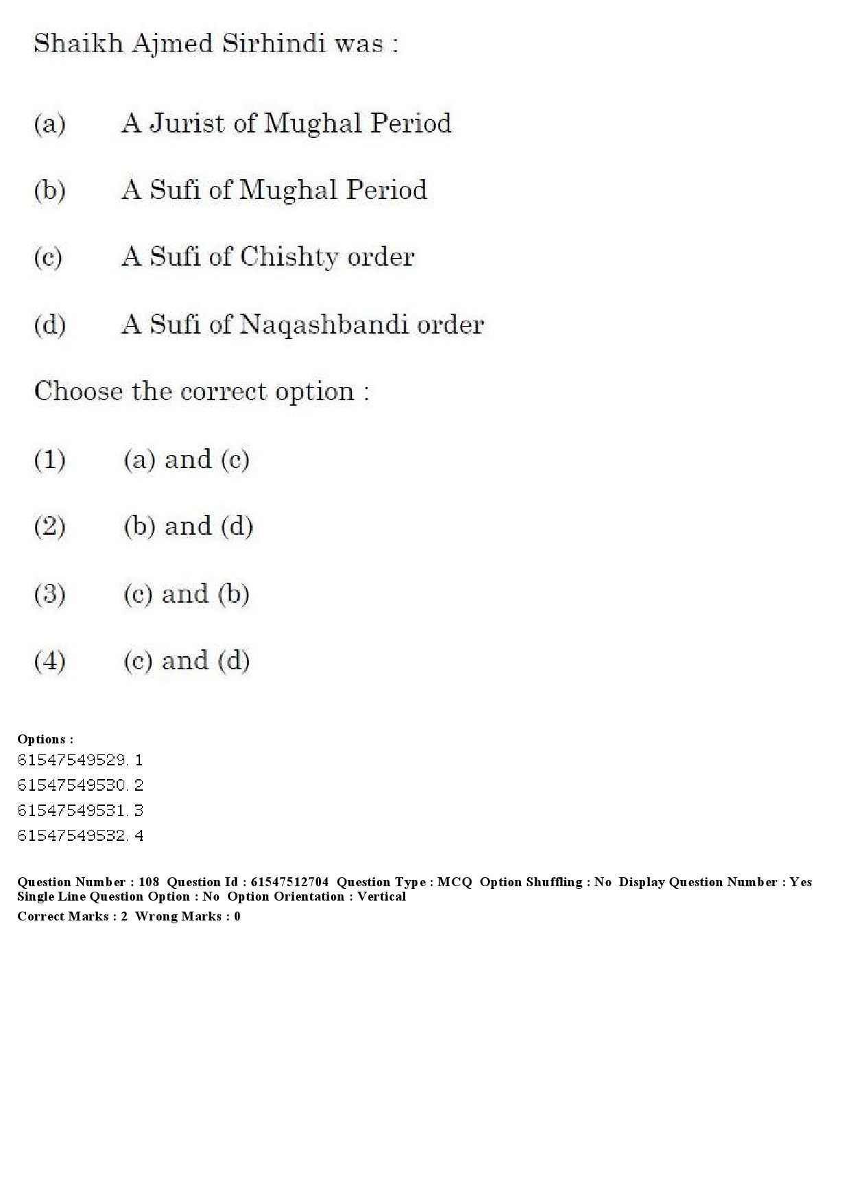 UGC NET Comparative Study of Religions Question Paper December 2019 111