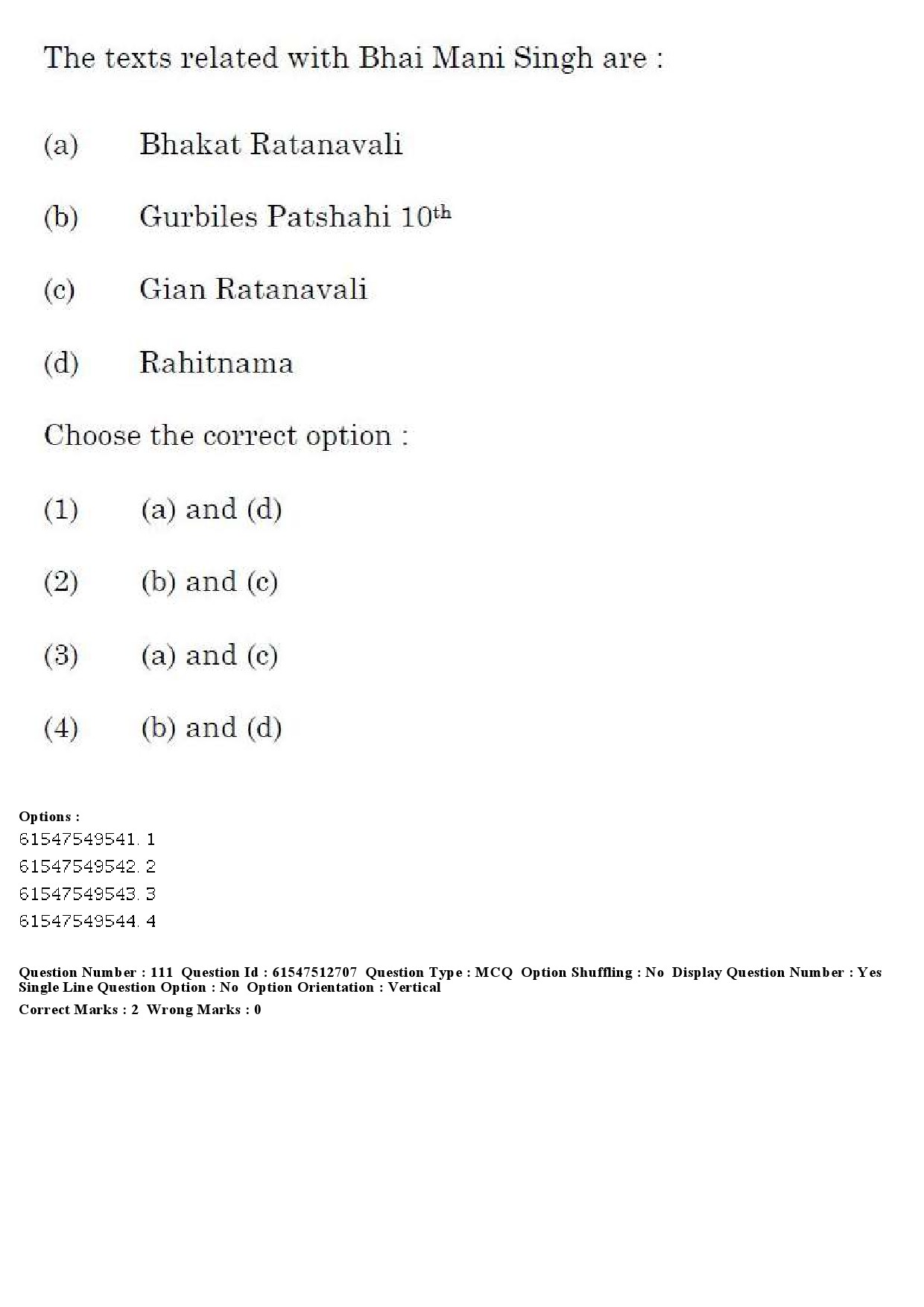 UGC NET Comparative Study of Religions Question Paper December 2019 117