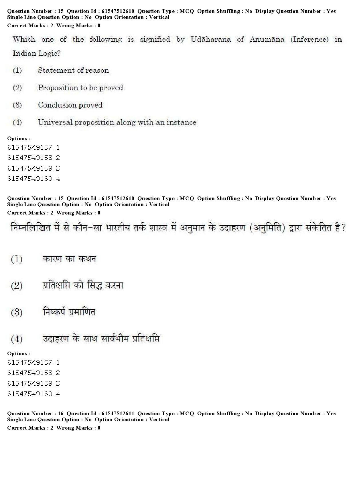 UGC NET Comparative Study of Religions Question Paper December 2019 12