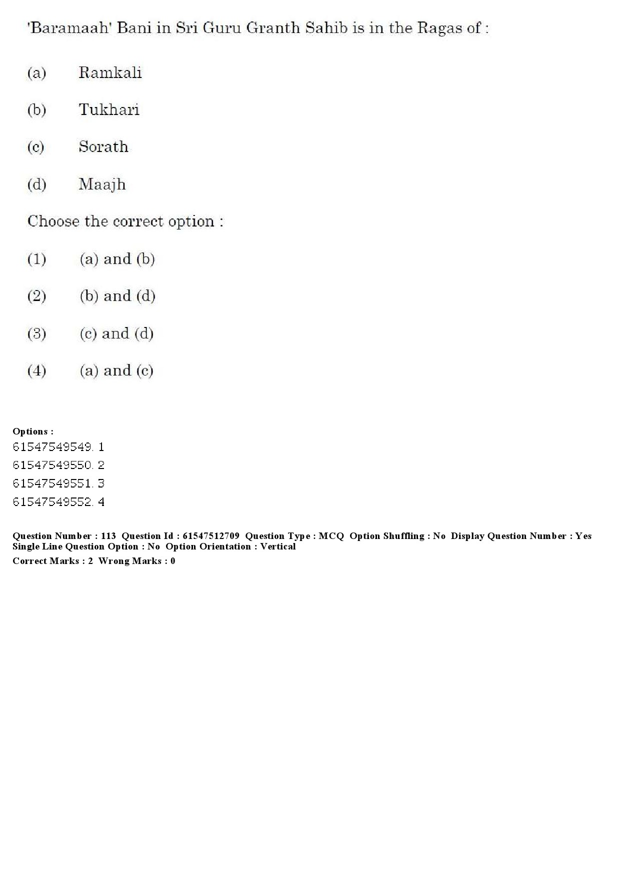 UGC NET Comparative Study of Religions Question Paper December 2019 121