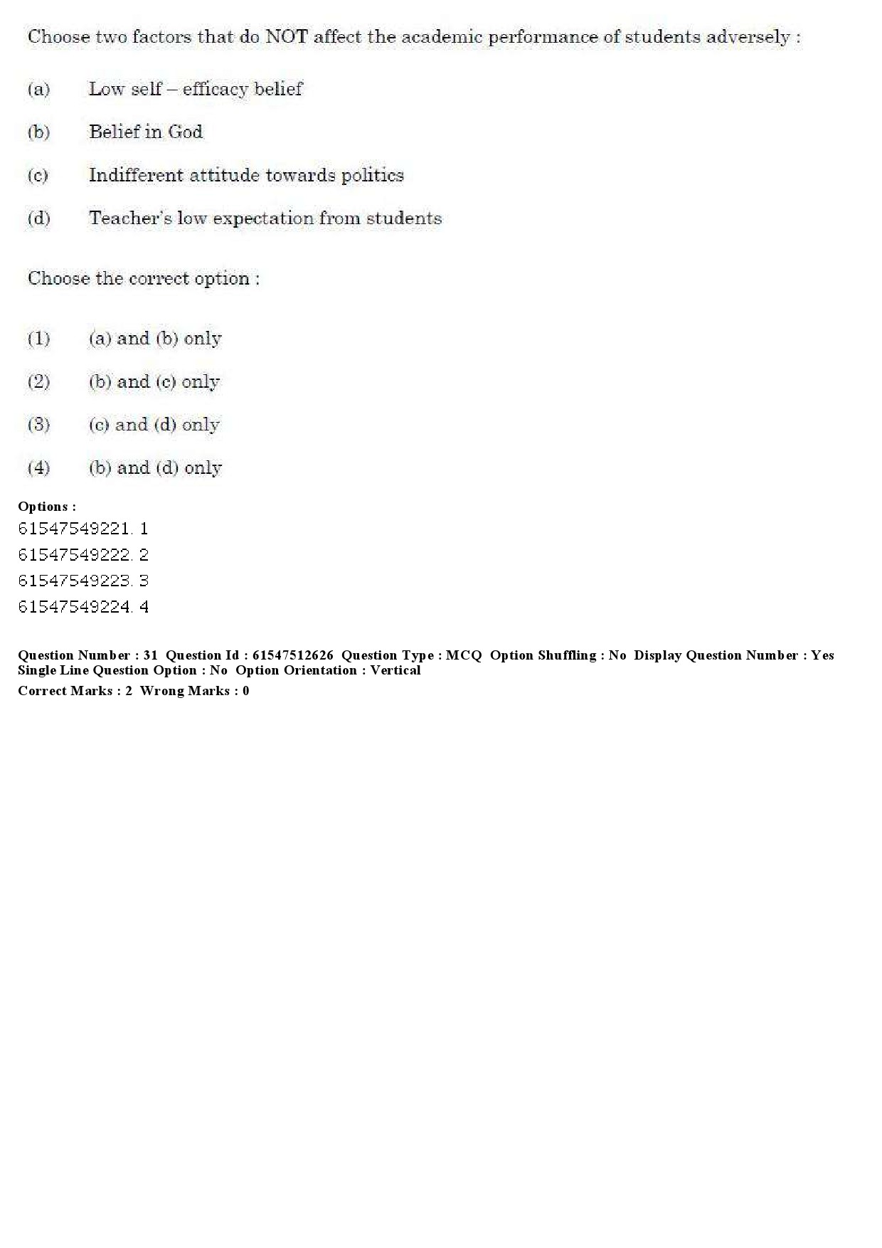 UGC NET Comparative Study of Religions Question Paper December 2019 28