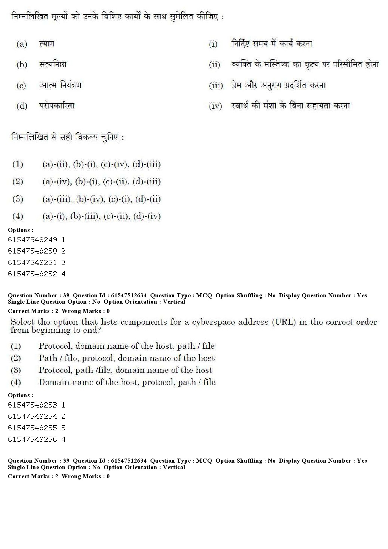 UGC NET Comparative Study of Religions Question Paper December 2019 40