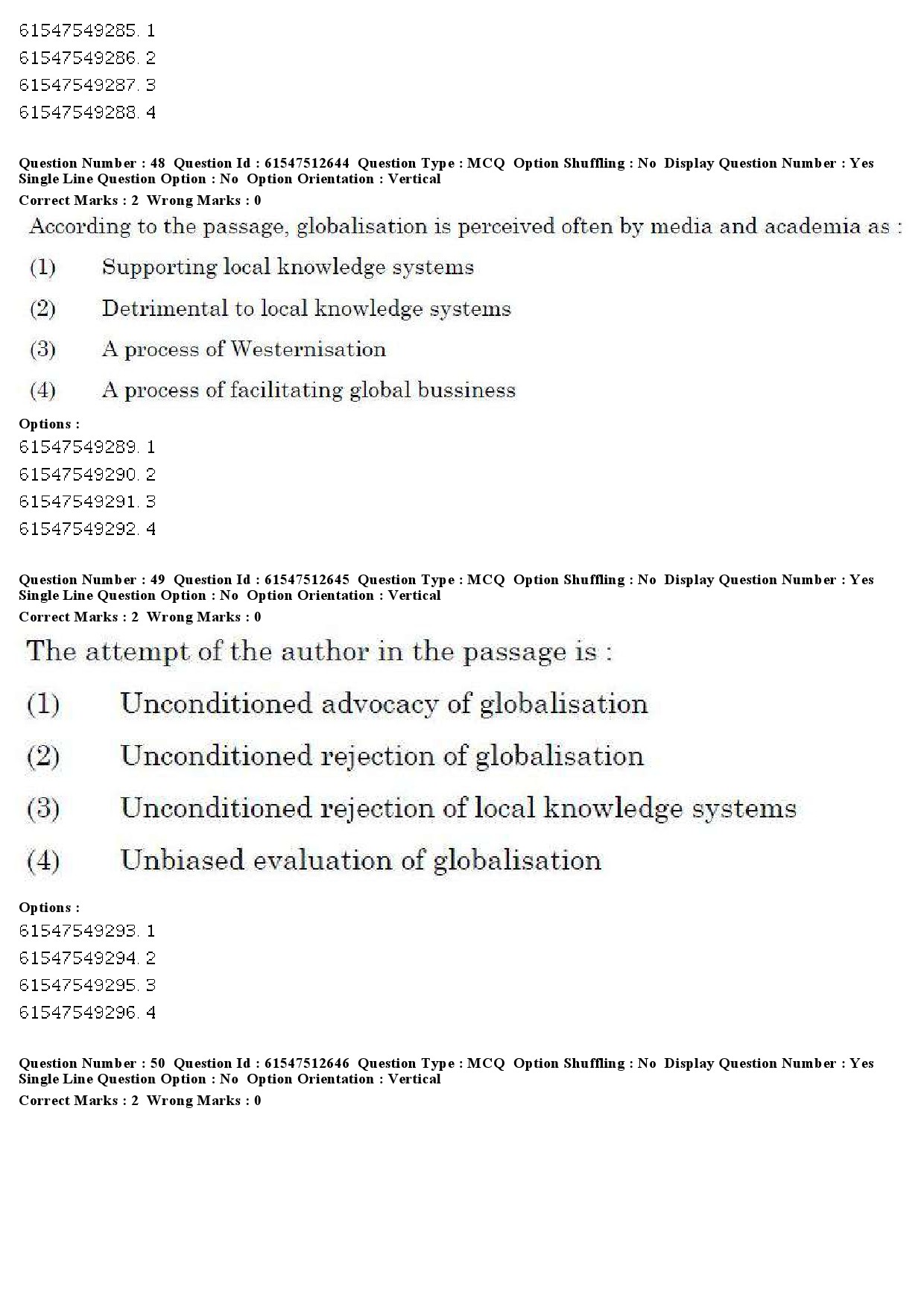 UGC NET Comparative Study of Religions Question Paper December 2019 50