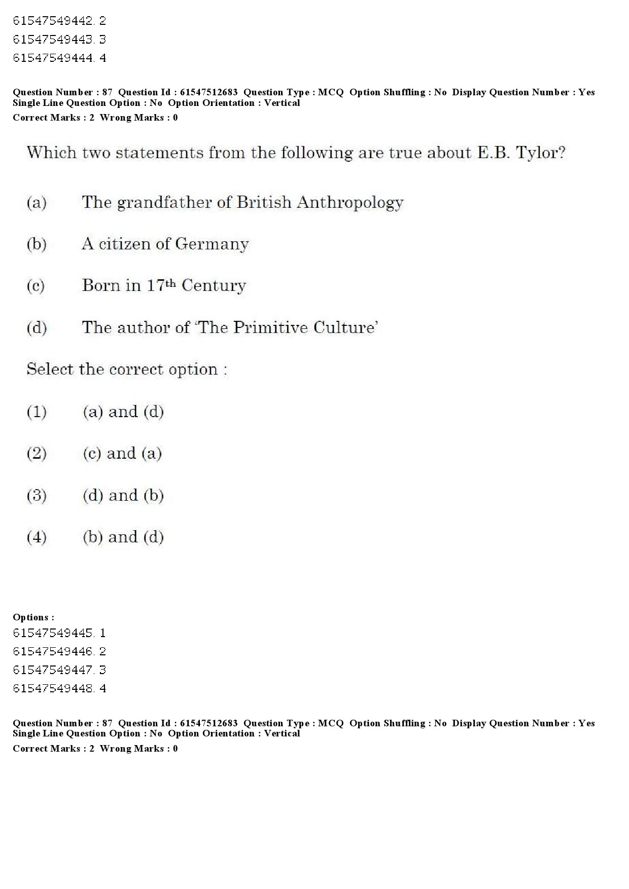 UGC NET Comparative Study of Religions Question Paper December 2019 81