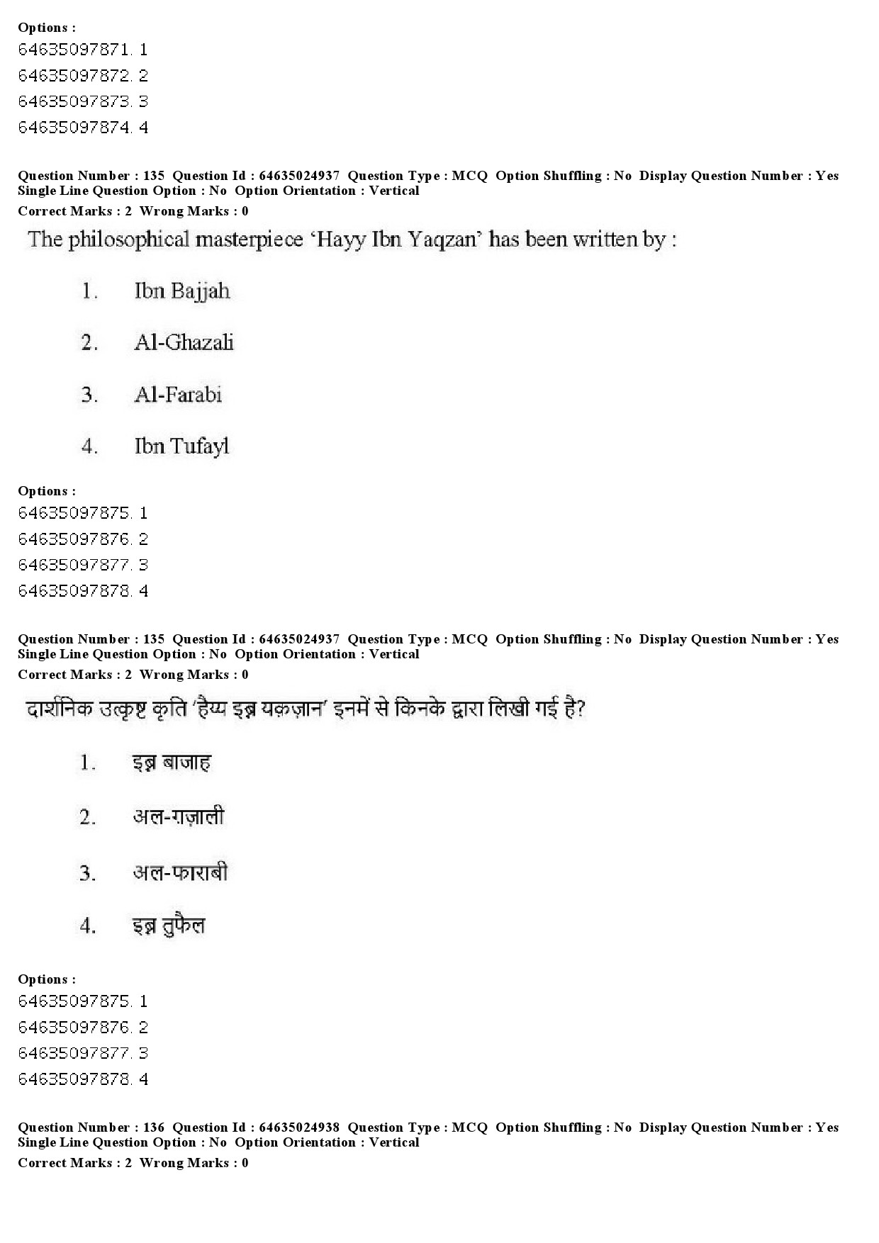 UGC NET Comparative Study of Religions Question Paper June 2019 114