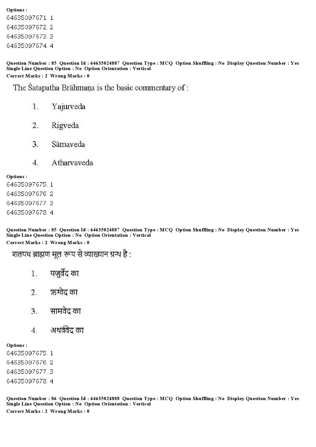 UGC NET Comparative Study of Religions Question Paper June 2019 71