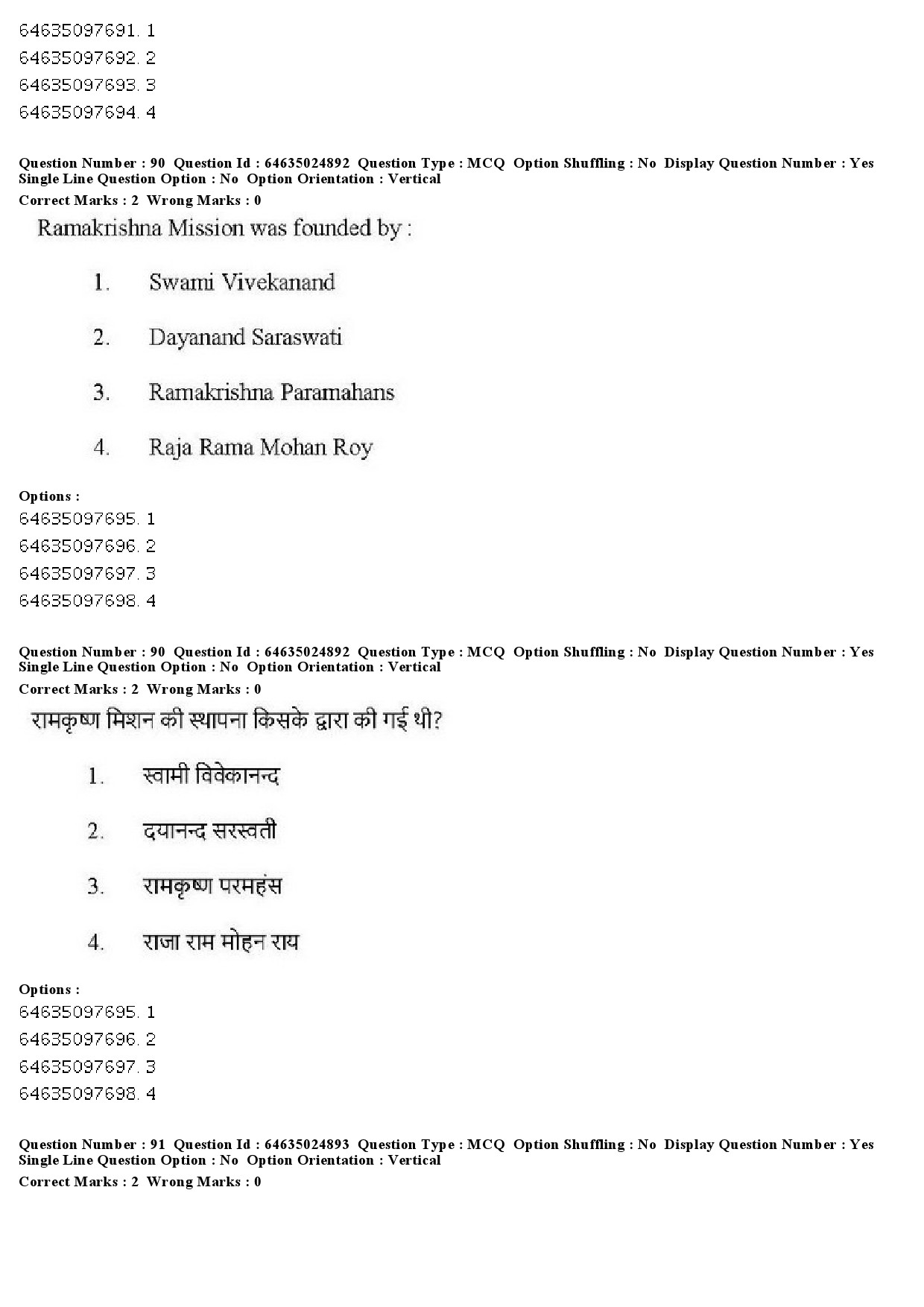 UGC NET Comparative Study of Religions Question Paper June 2019 75