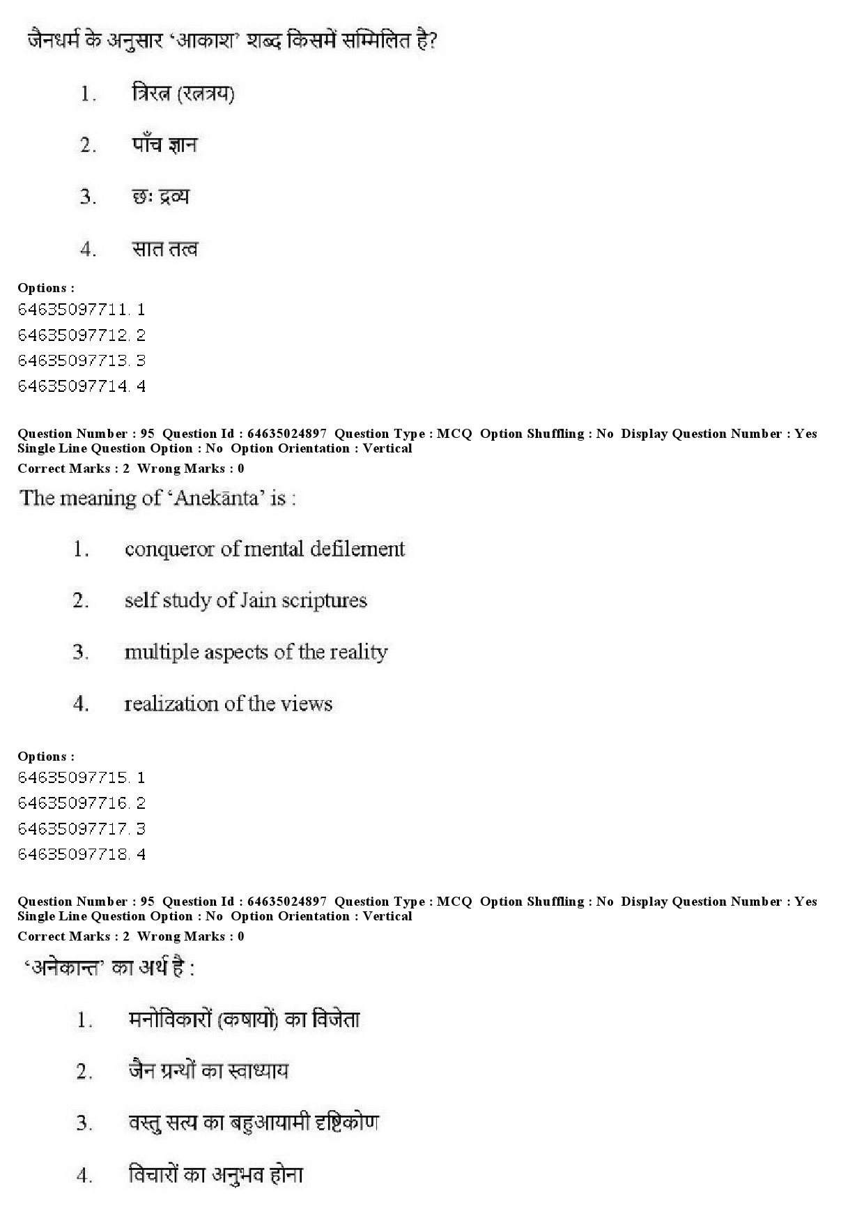 UGC NET Comparative Study of Religions Question Paper June 2019 80