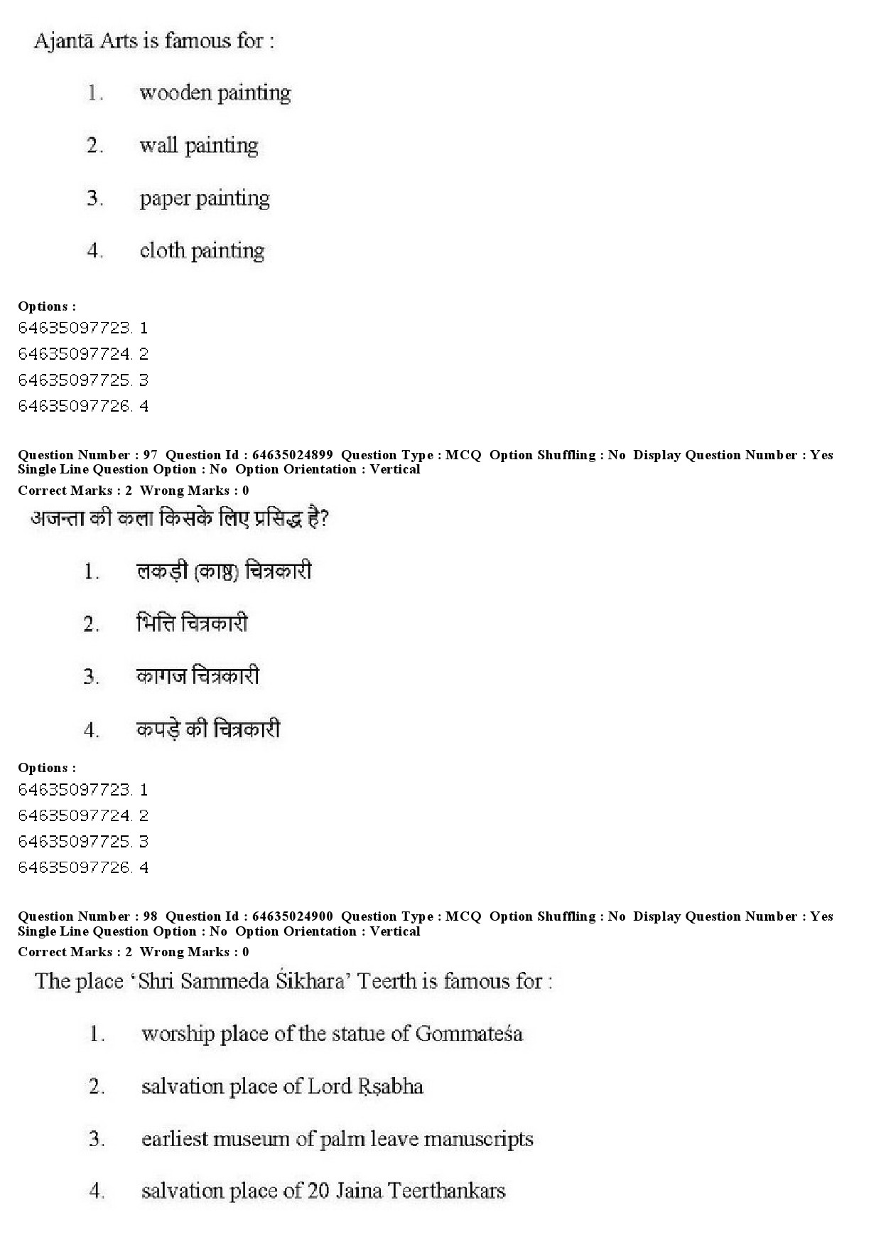 UGC NET Comparative Study of Religions Question Paper June 2019 82