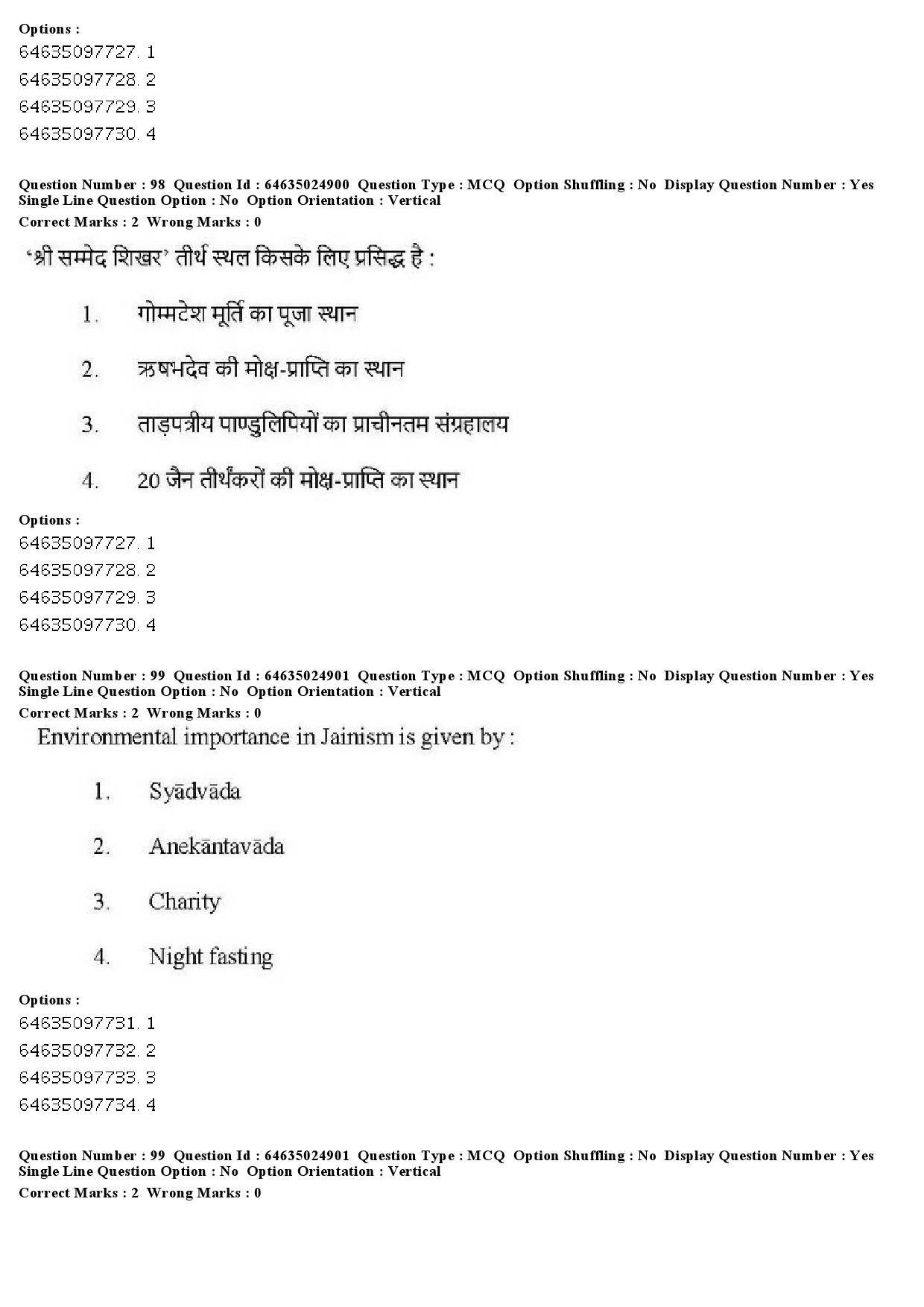 UGC NET Comparative Study of Religions Question Paper June 2019 83