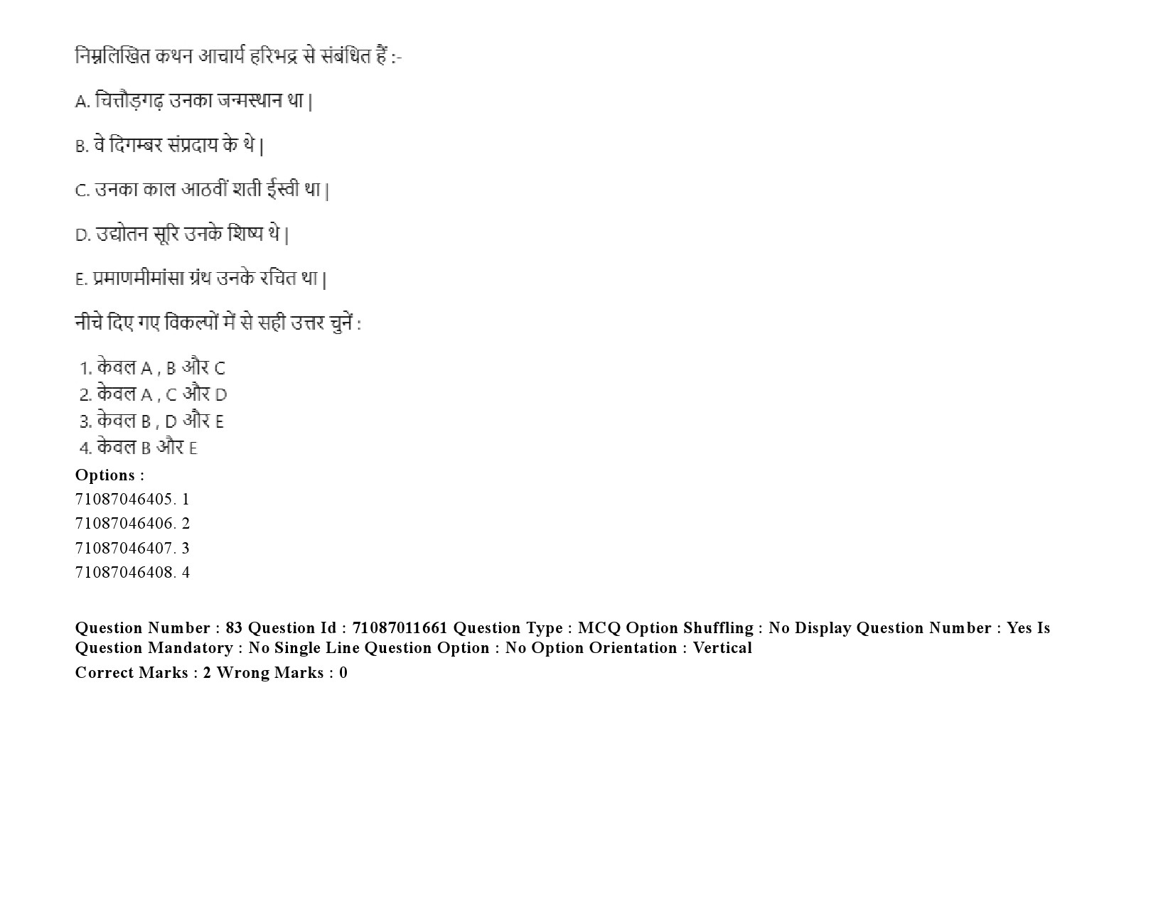 UGC NET Comparative Study of Religions Question Paper September 2020 125