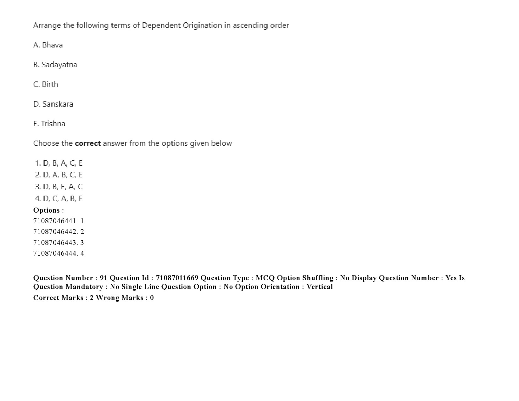 UGC NET Comparative Study of Religions Question Paper September 2020 136