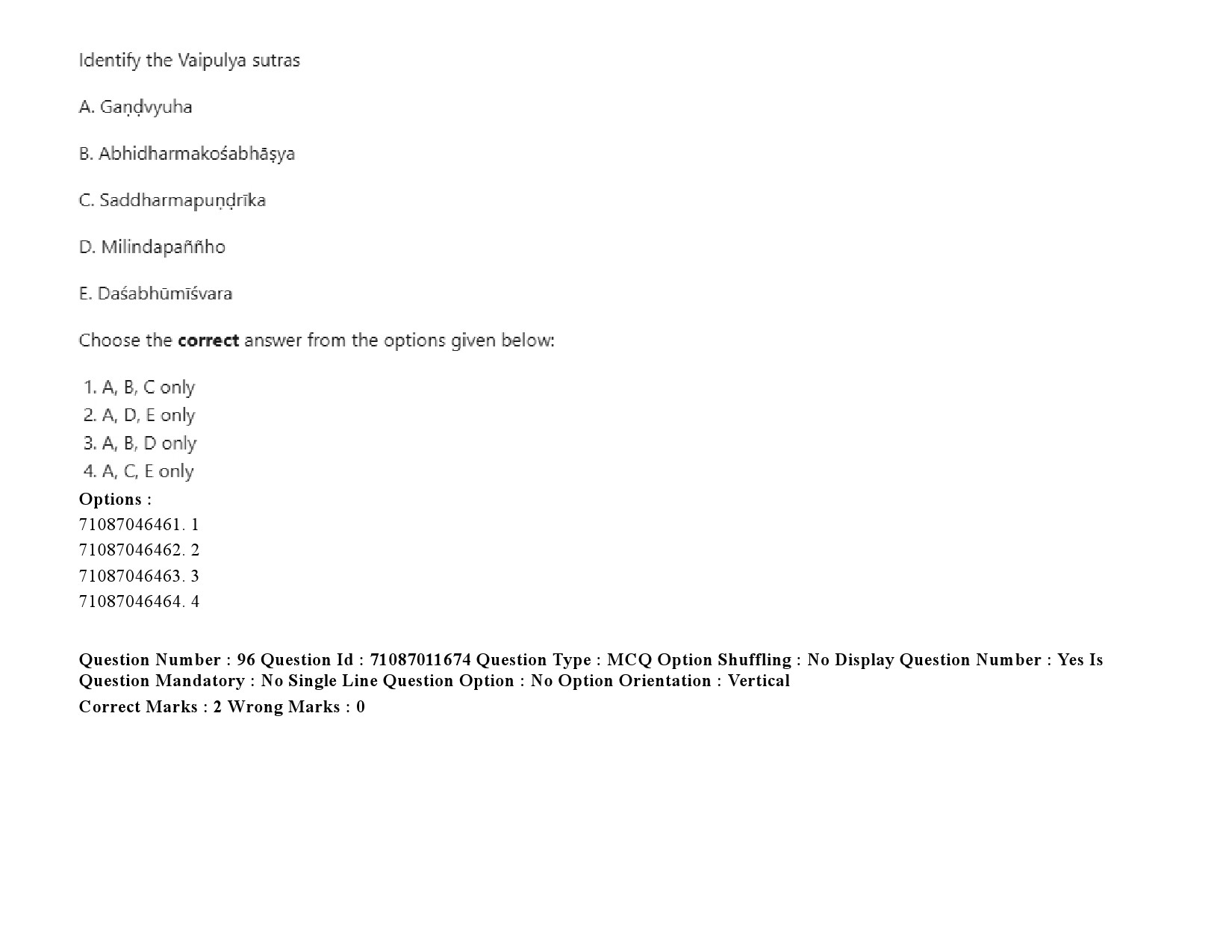 UGC NET Comparative Study of Religions Question Paper September 2020 146