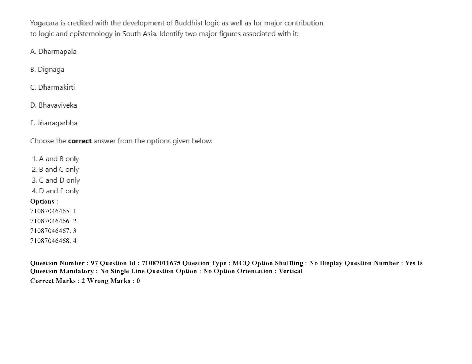 UGC NET Comparative Study of Religions Question Paper September 2020 148