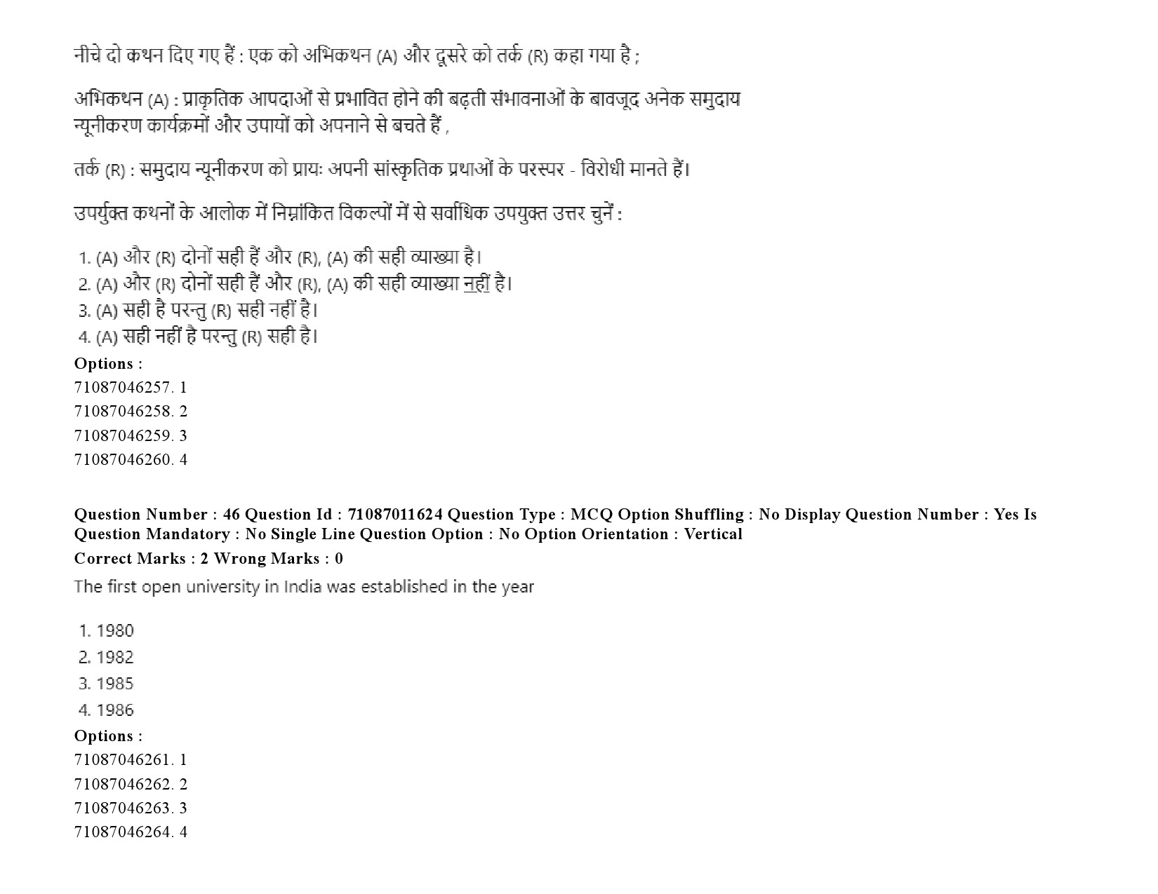 UGC NET Comparative Study of Religions Question Paper September 2020 70