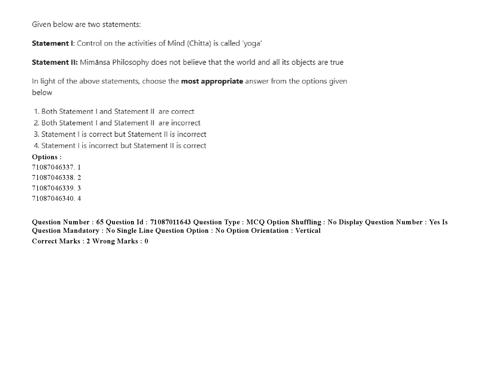 UGC NET Comparative Study of Religions Question Paper September 2020 97