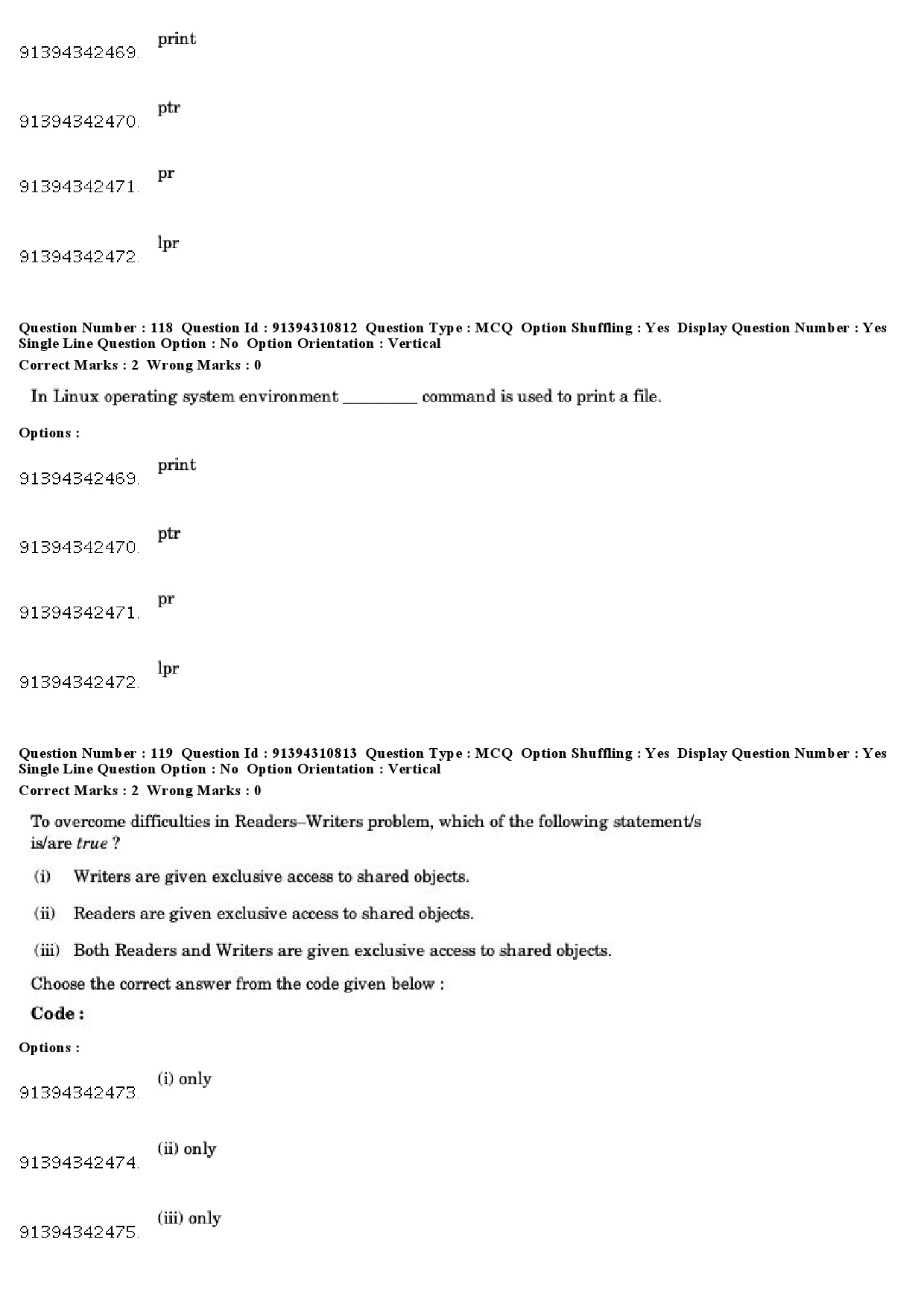 UGC NET Computer Science and Applications Question Paper December 2018 111