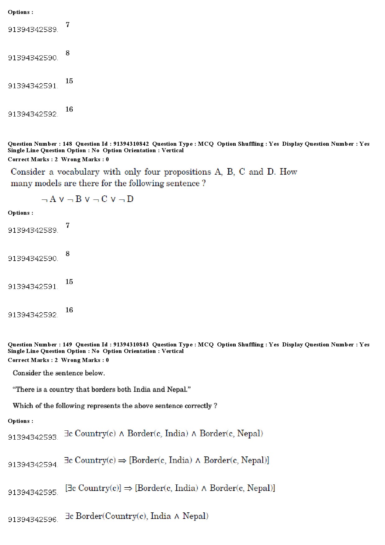 UGC NET Computer Science and Applications Question Paper December 2018 139