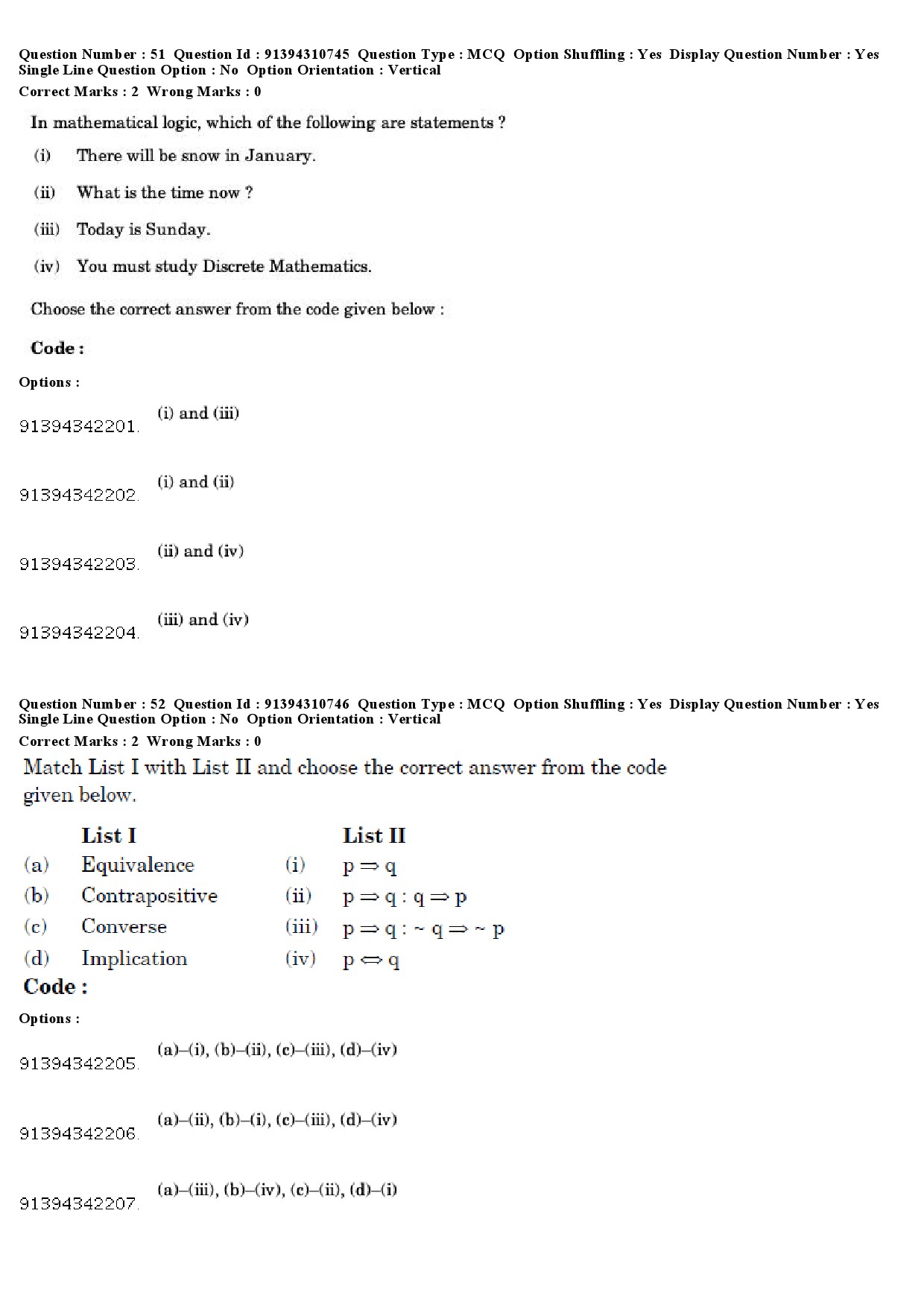 UGC NET Computer Science and Applications Question Paper December 2018 46