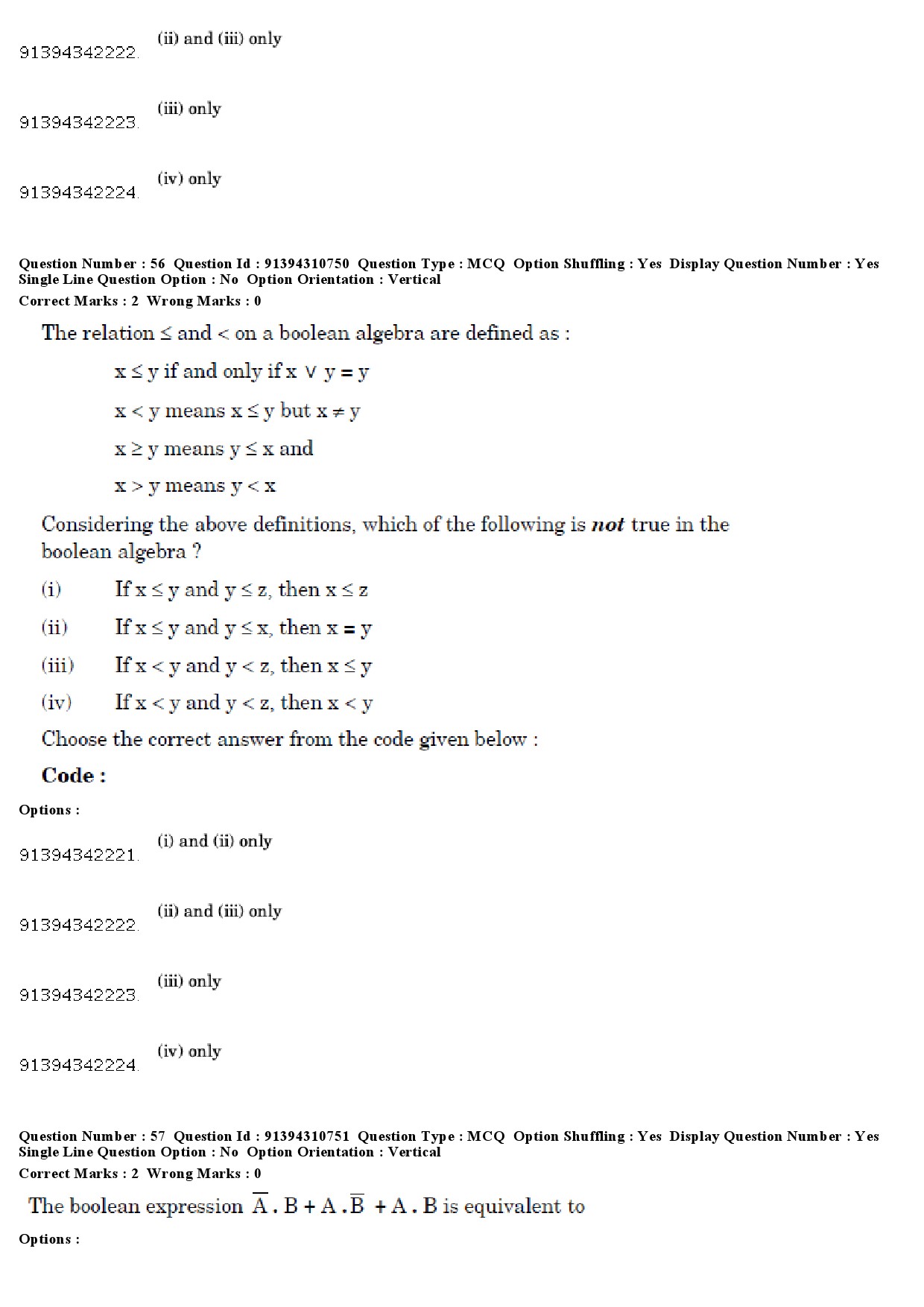 UGC NET Computer Science and Applications Question Paper December 2018 51