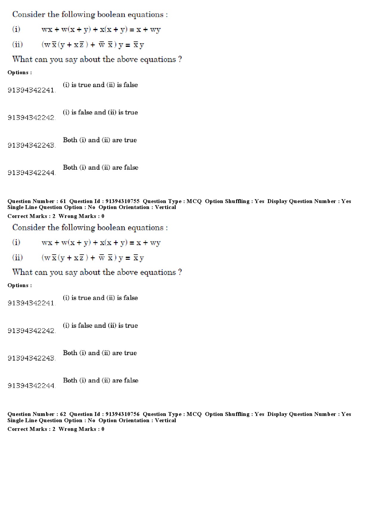 UGC NET Computer Science and Applications Question Paper December 2018 55