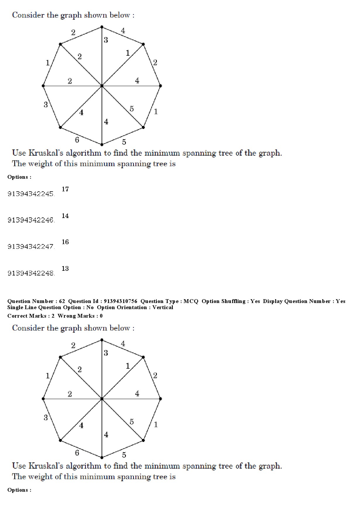 UGC NET Computer Science and Applications Question Paper December 2018 56