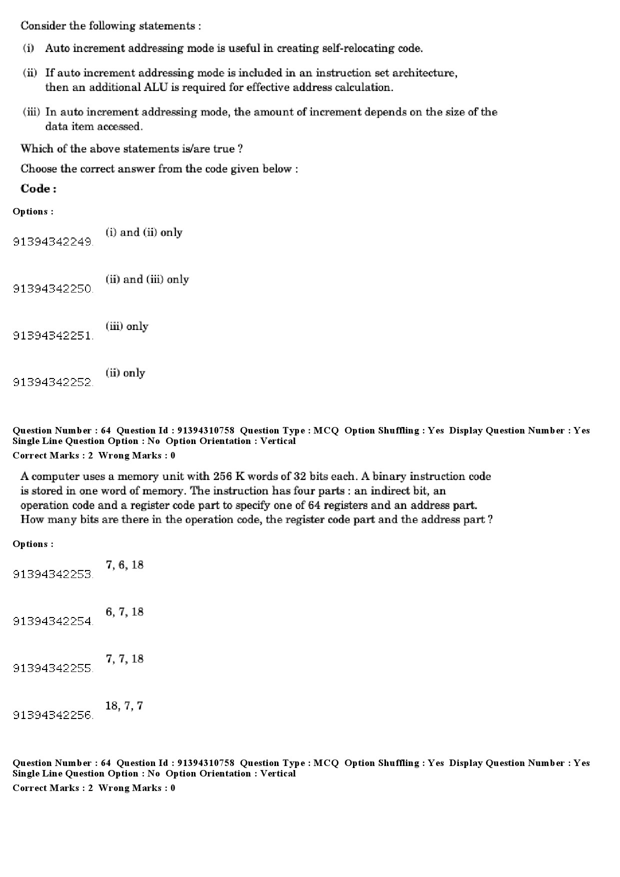 UGC NET Computer Science and Applications Question Paper December 2018 58