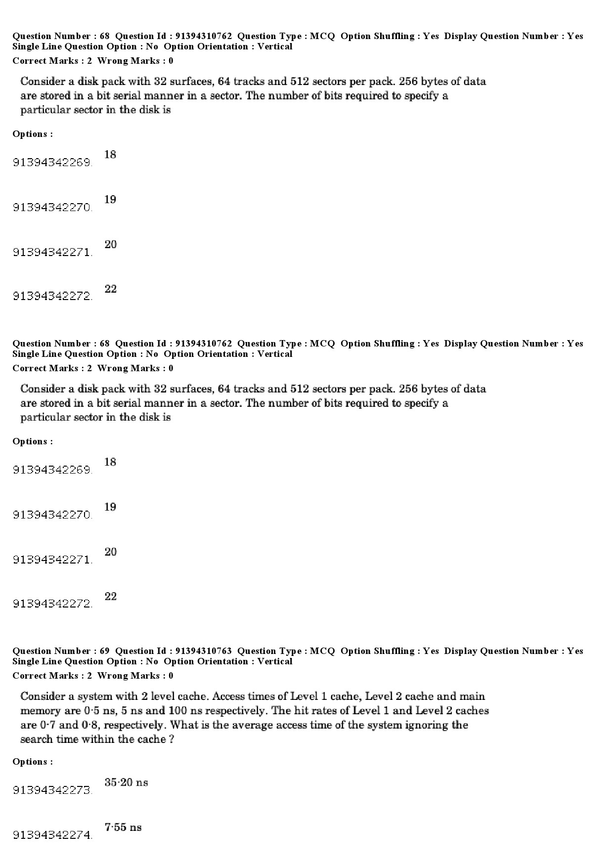 UGC NET Computer Science and Applications Question Paper December 2018 62