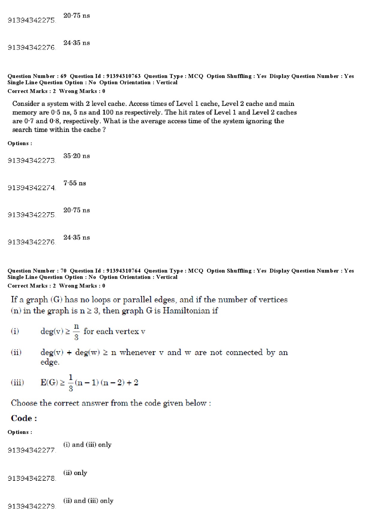 UGC NET Computer Science and Applications Question Paper December 2018 63