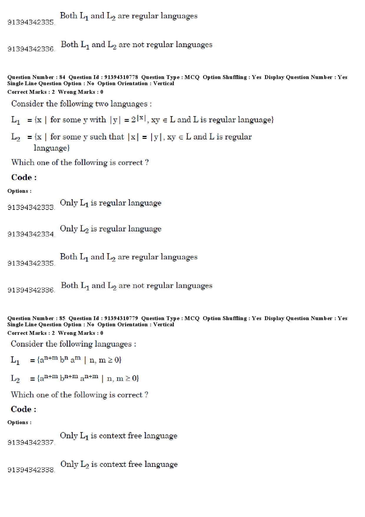 UGC NET Computer Science and Applications Question Paper December 2018 76