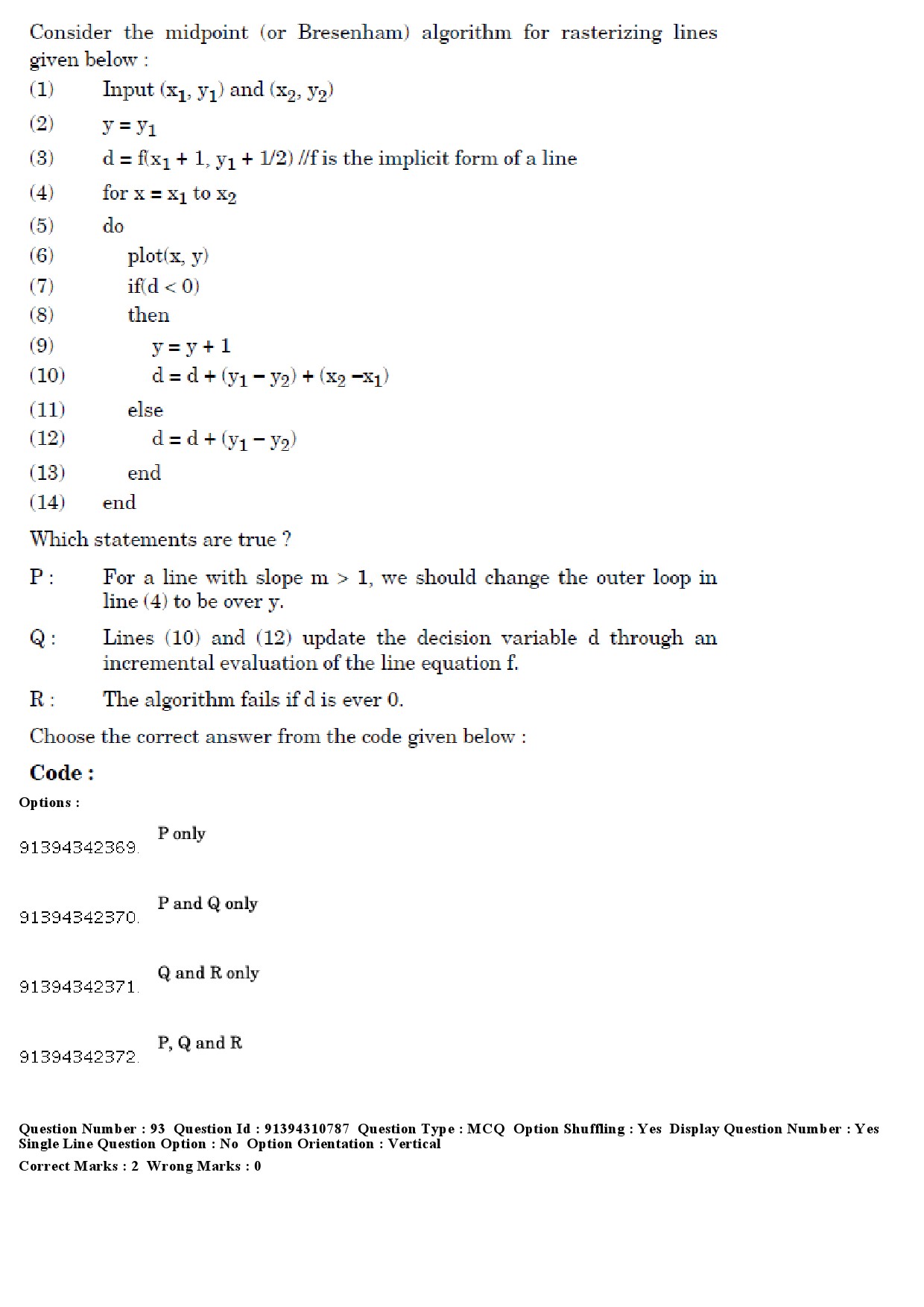 UGC NET Computer Science and Applications Question Paper December 2018 85