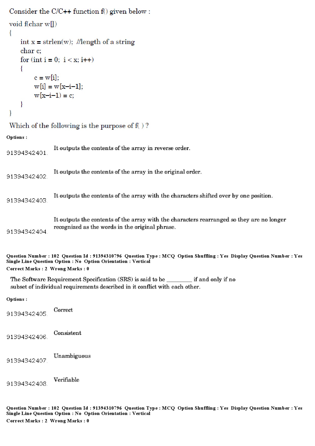 UGC NET Computer Science and Applications Question Paper December 2018 96