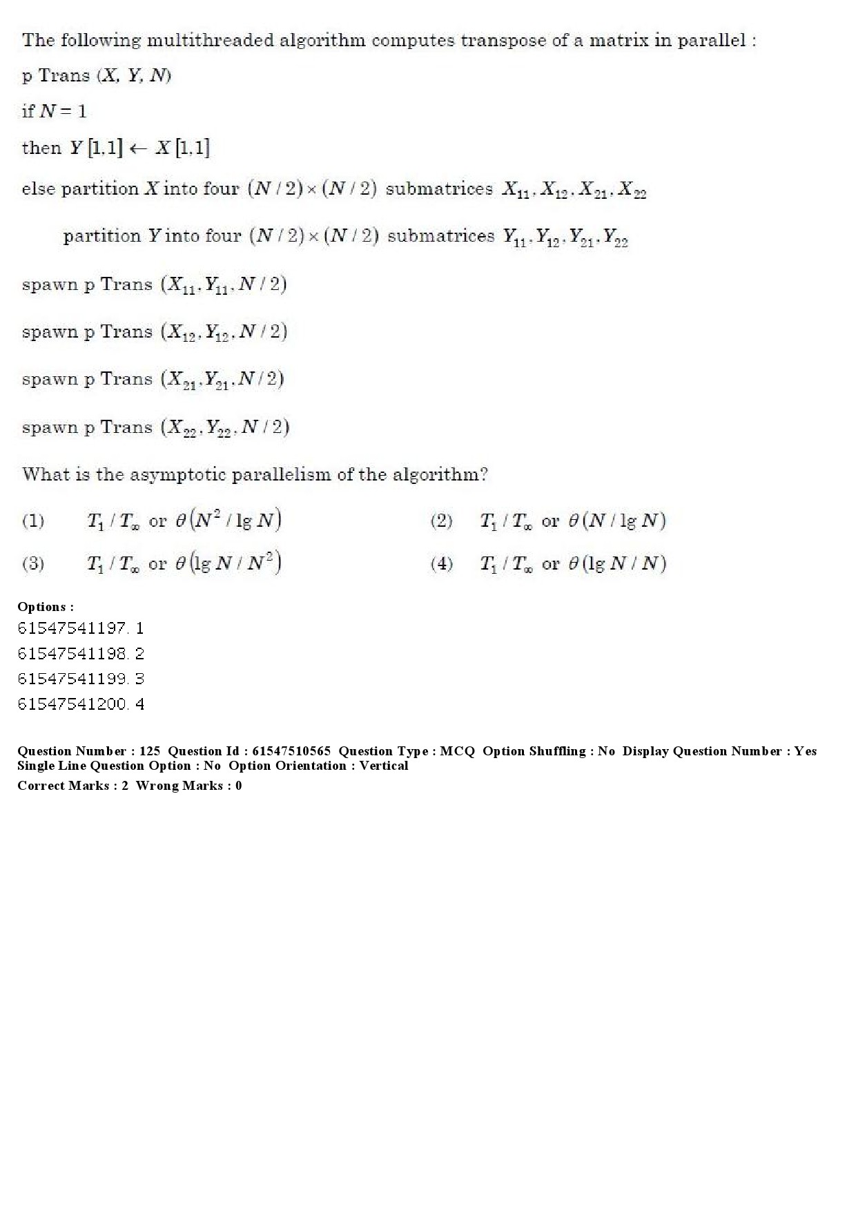 UGC NET Computer Science and Applications Question Paper December 2019 107