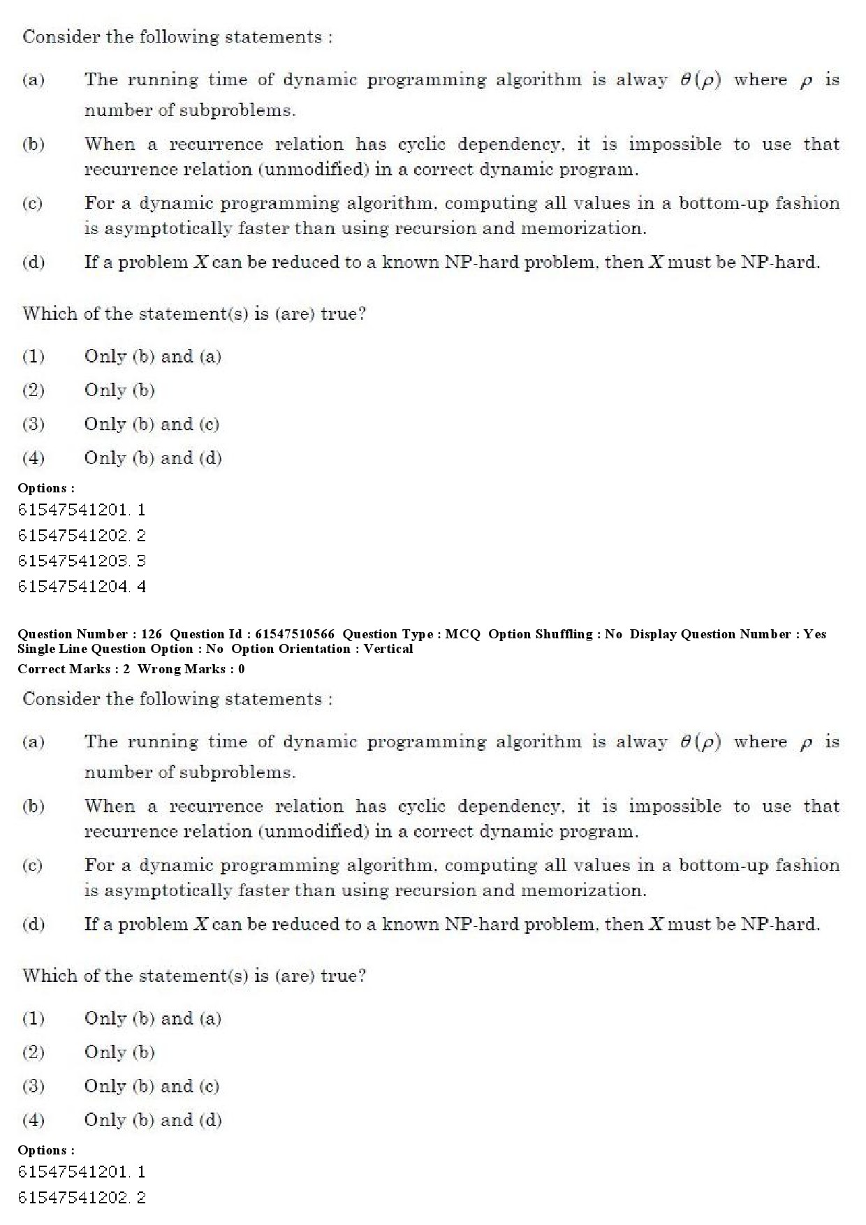 UGC NET Computer Science and Applications Question Paper December 2019 109