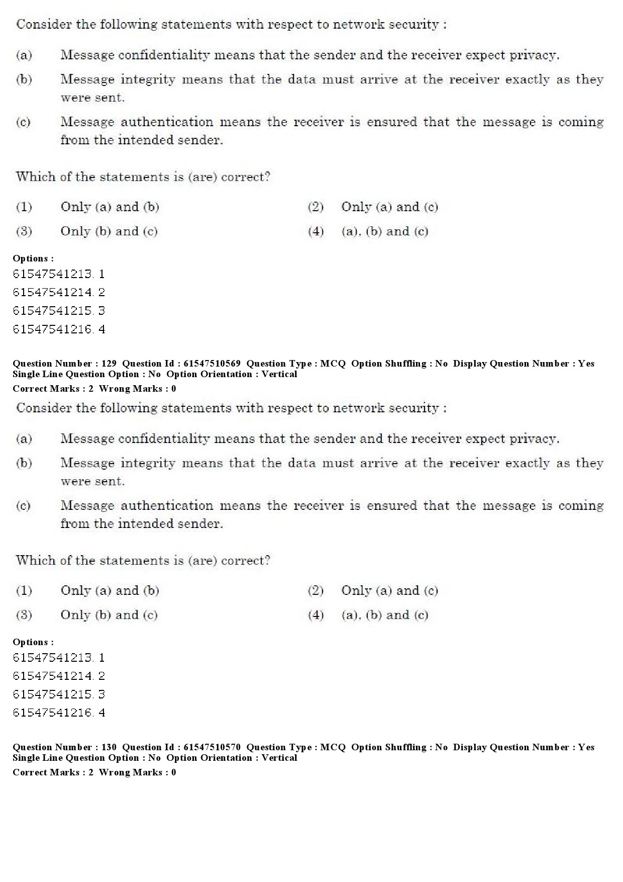 UGC NET Computer Science and Applications Question Paper December 2019 112