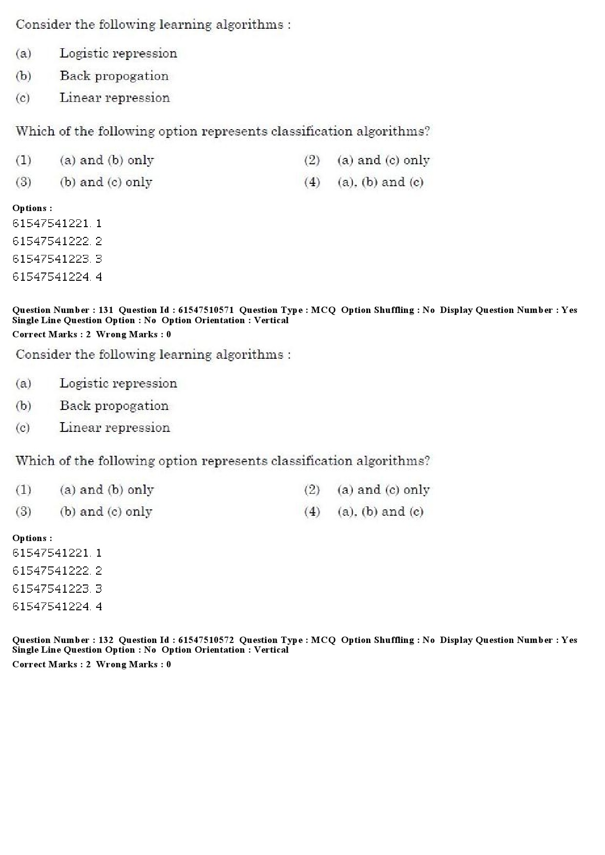 UGC NET Computer Science and Applications Question Paper December 2019 114