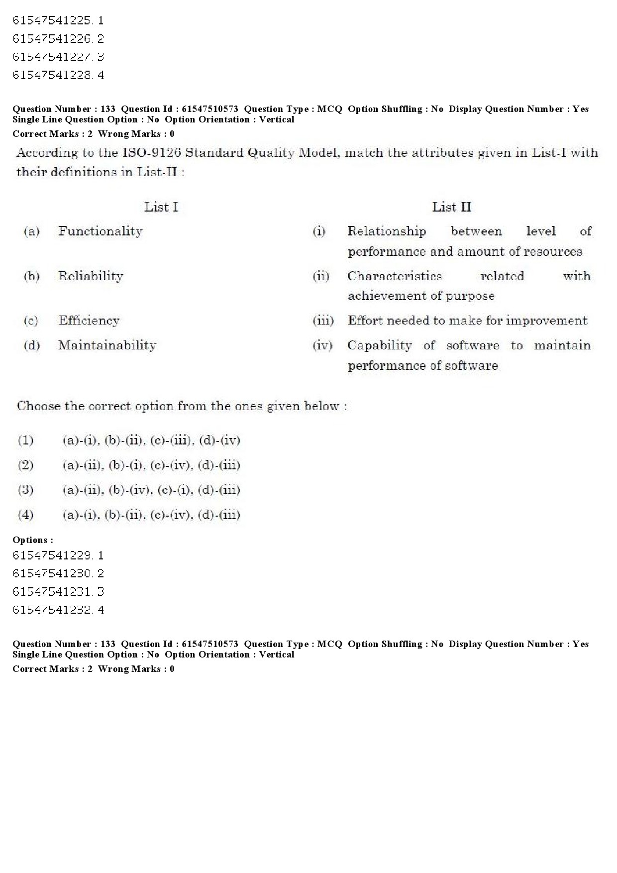 UGC NET Computer Science and Applications Question Paper December 2019 116