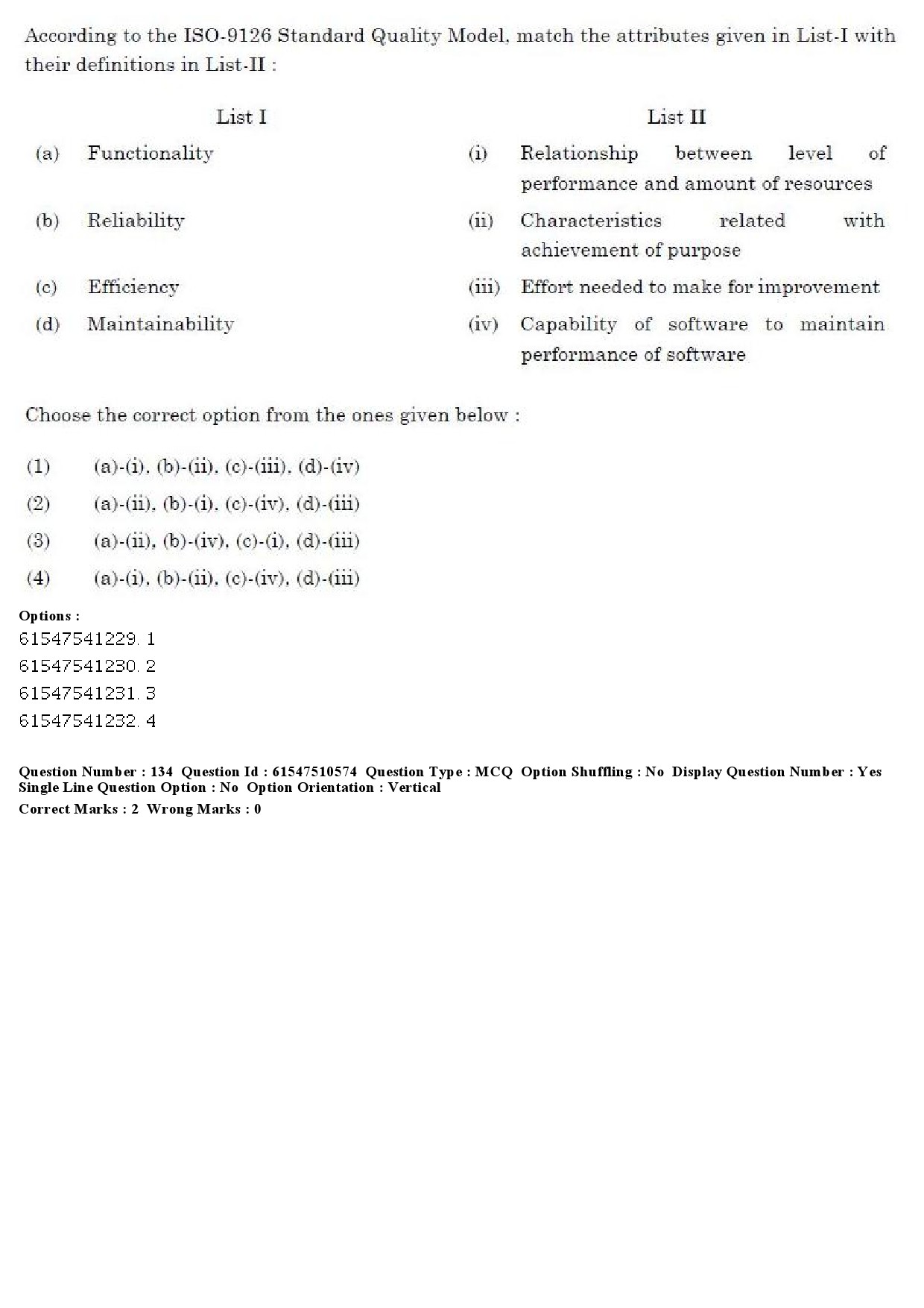 UGC NET Computer Science and Applications Question Paper December 2019 117