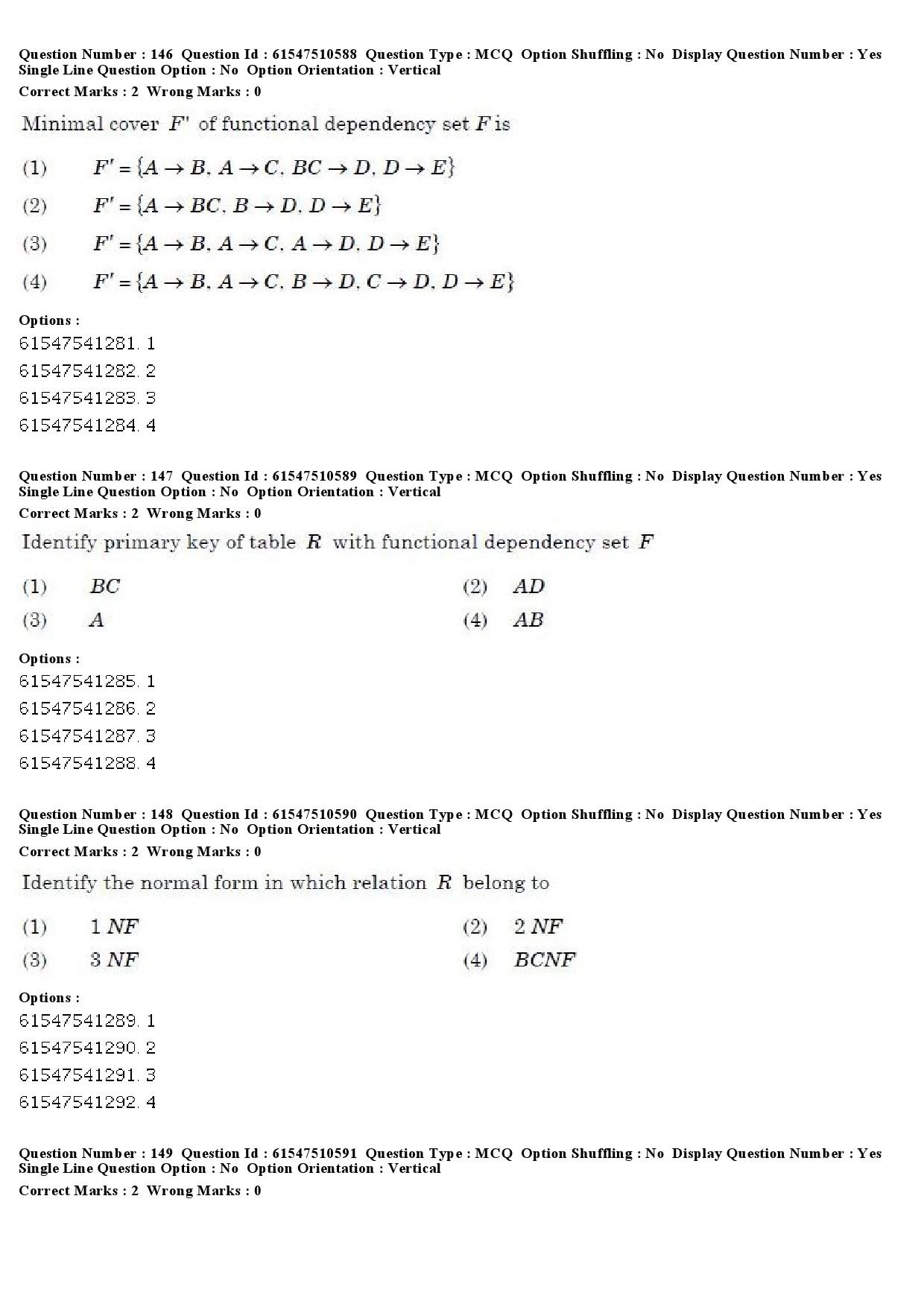 UGC NET Computer Science and Applications Question Paper December 2019 134