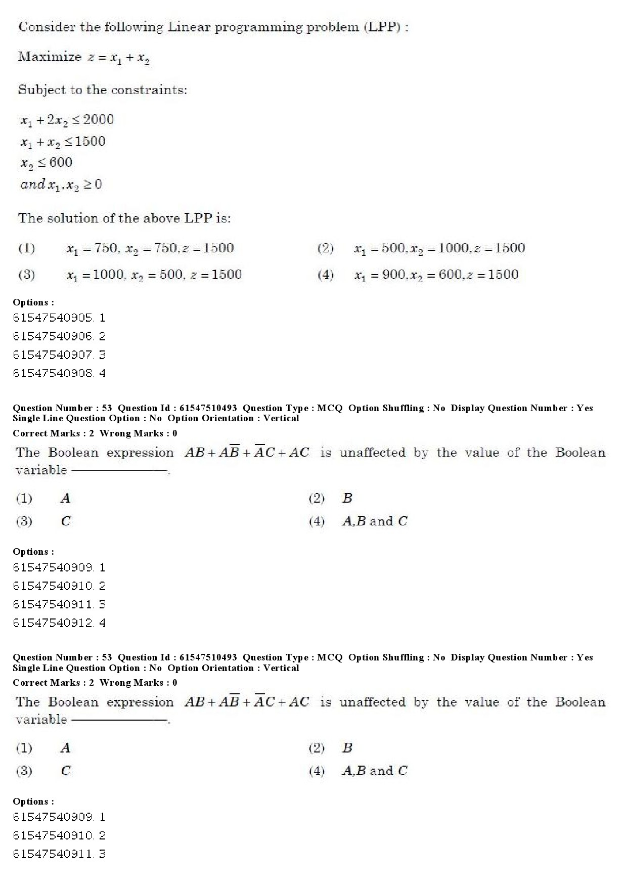 UGC NET Computer Science and Applications Question Paper December 2019 44