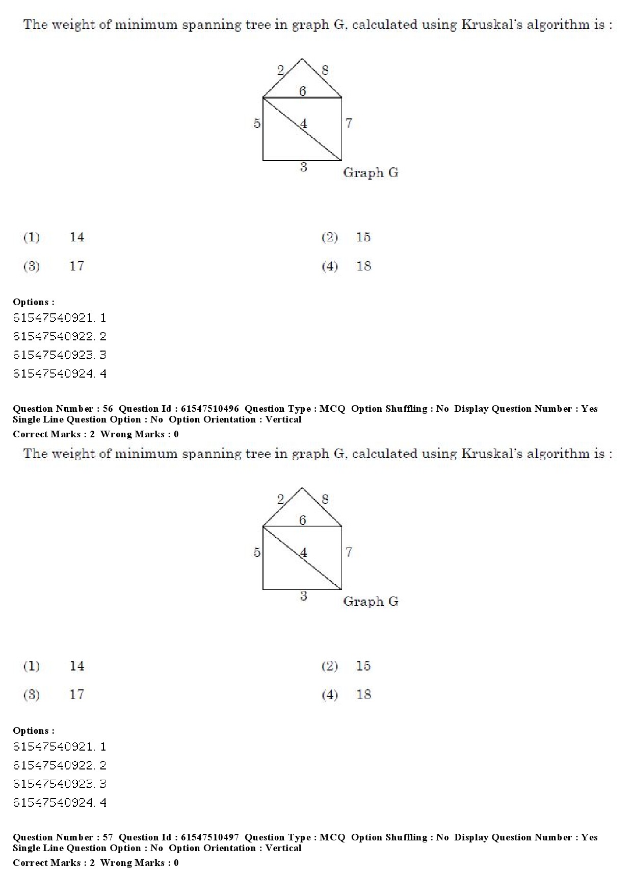 UGC NET Computer Science and Applications Question Paper December 2019 47