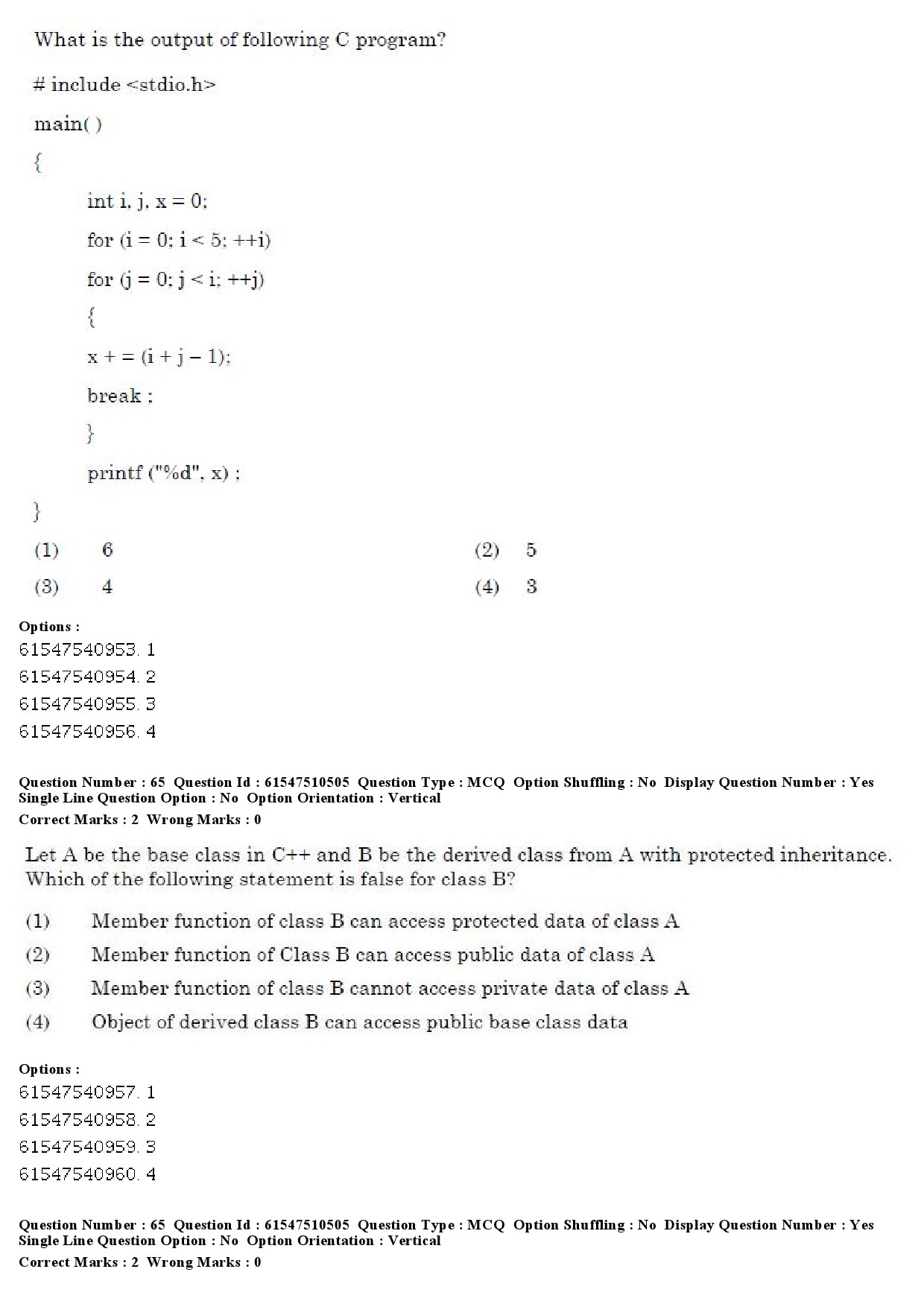 UGC NET Computer Science and Applications Question Paper December 2019 55