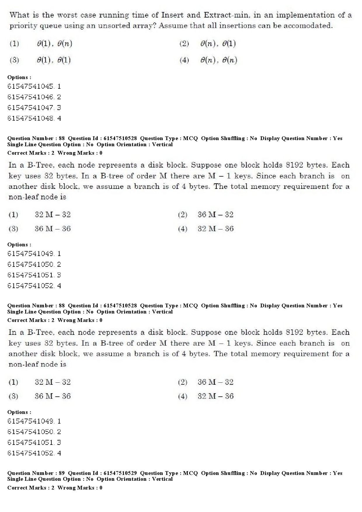 UGC NET Computer Science and Applications Question Paper December 2019 74