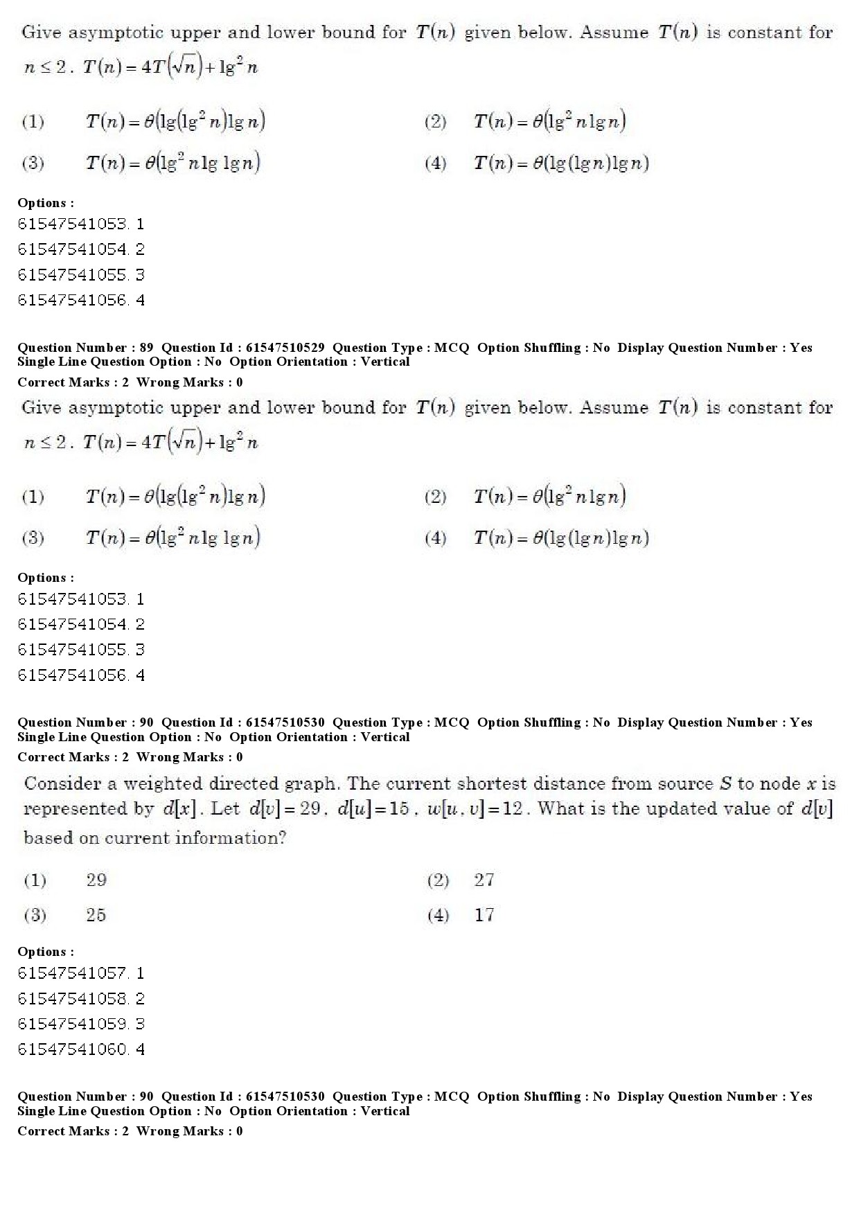 UGC NET Computer Science and Applications Question Paper December 2019 75