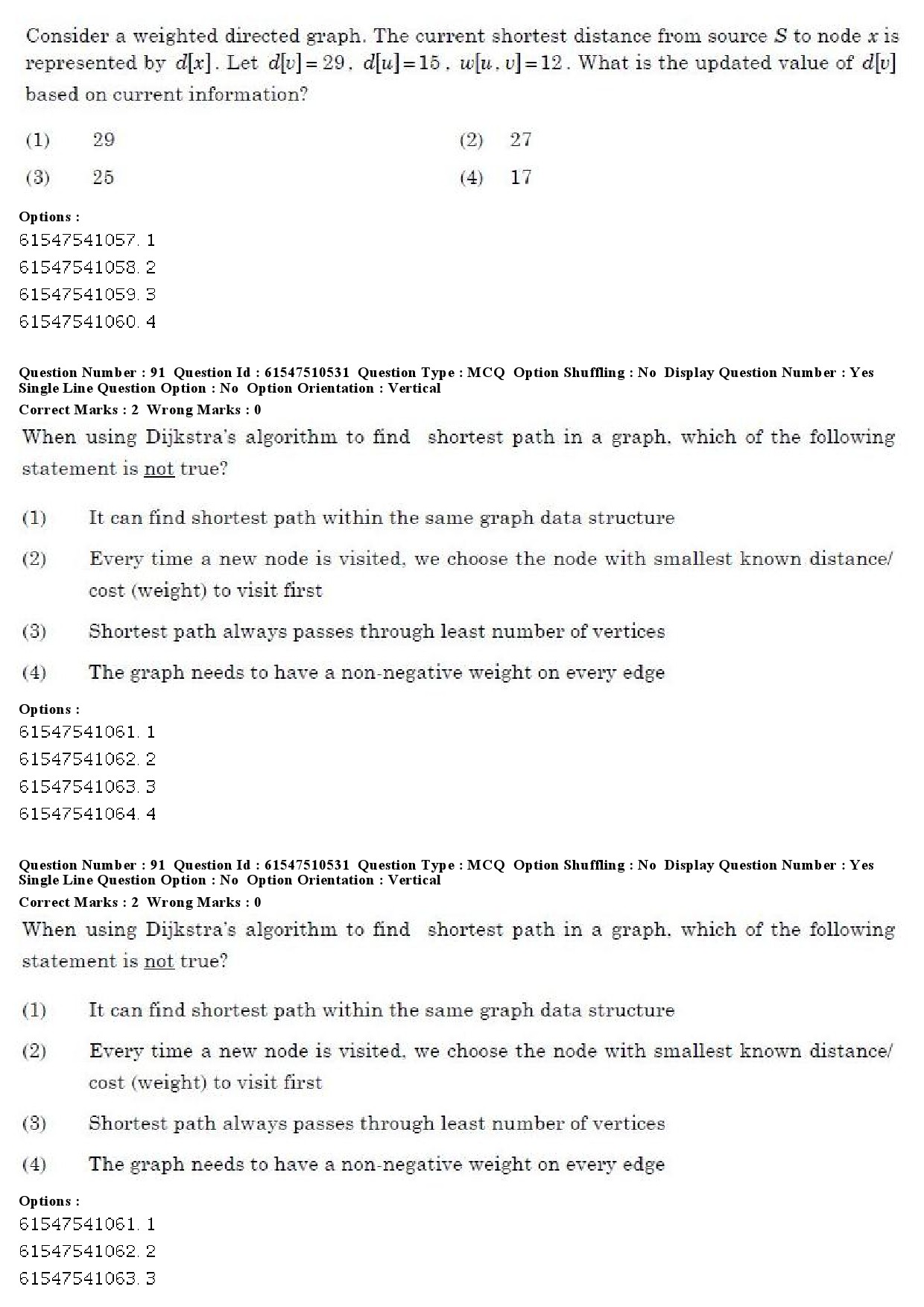 UGC NET Computer Science and Applications Question Paper December 2019 76